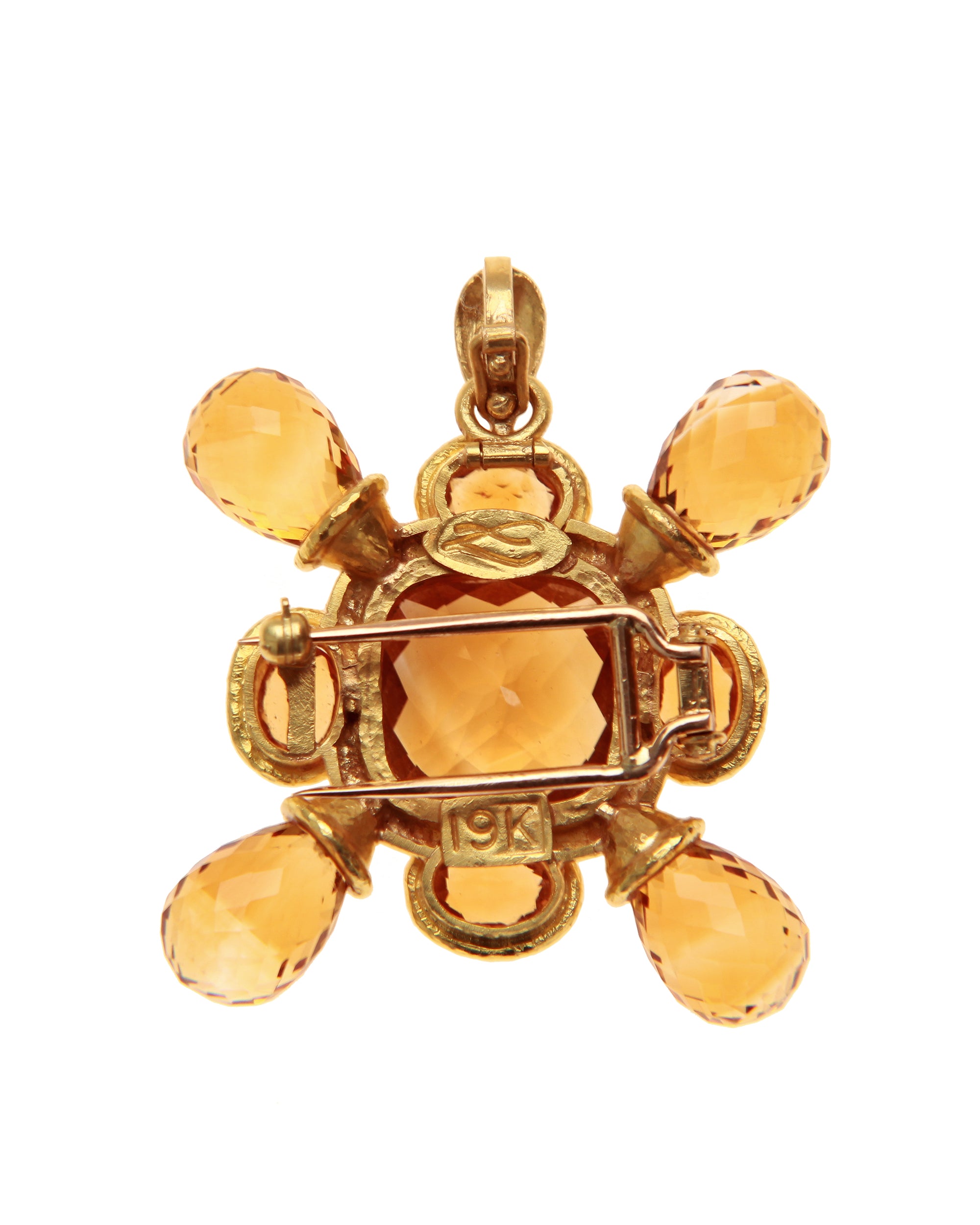 Citrine Brooch
