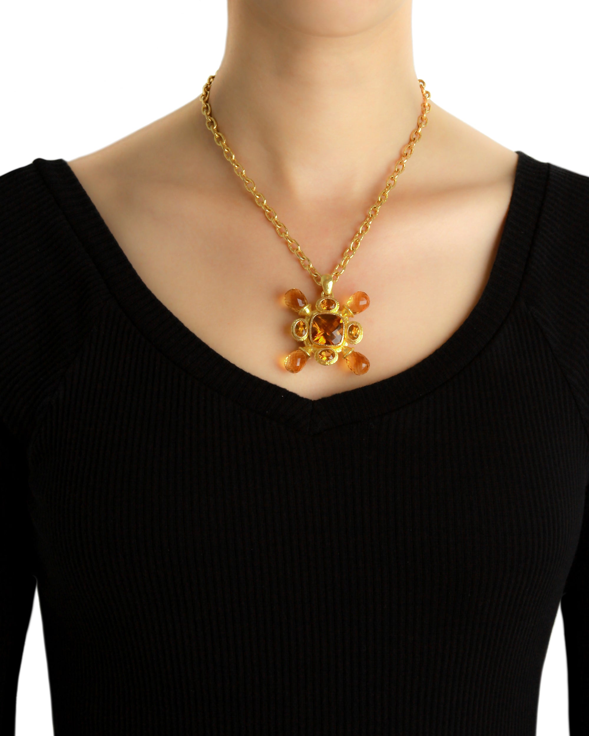 Citrine Brooch