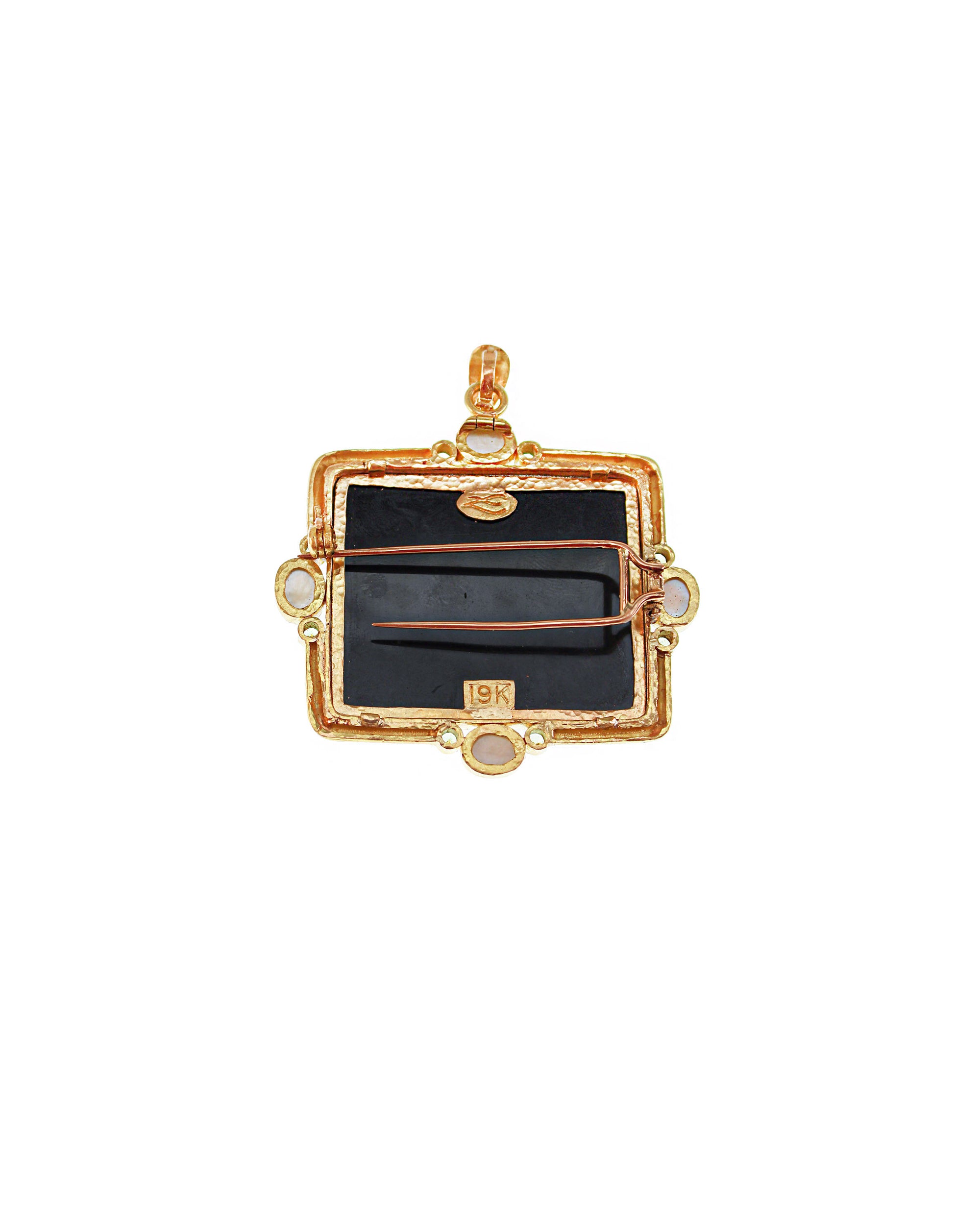 Antique Micromosaic 'Capitoline Steps' Brooch/Pendant