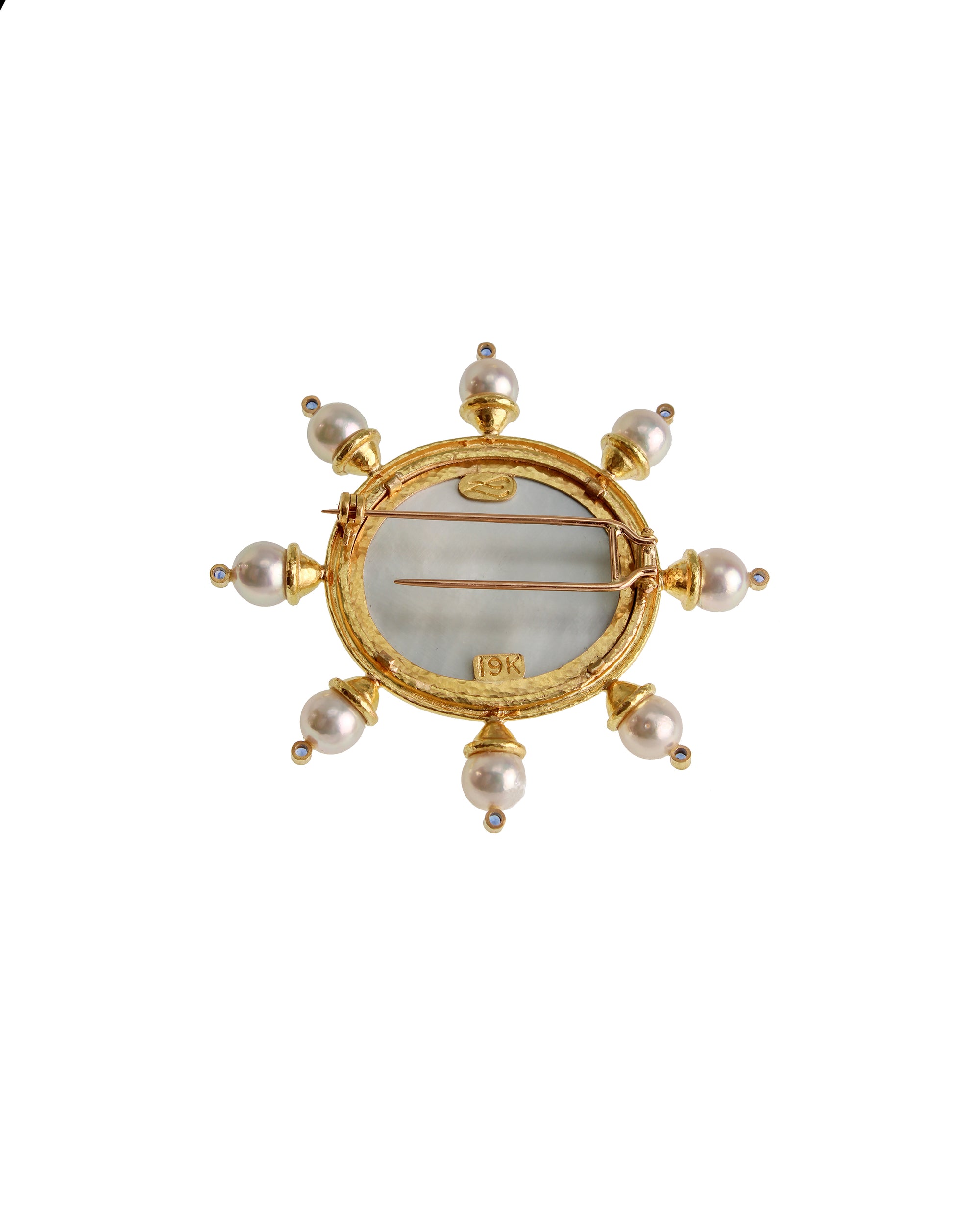 19th Century 'Two Trees' Micromosaic Brooch