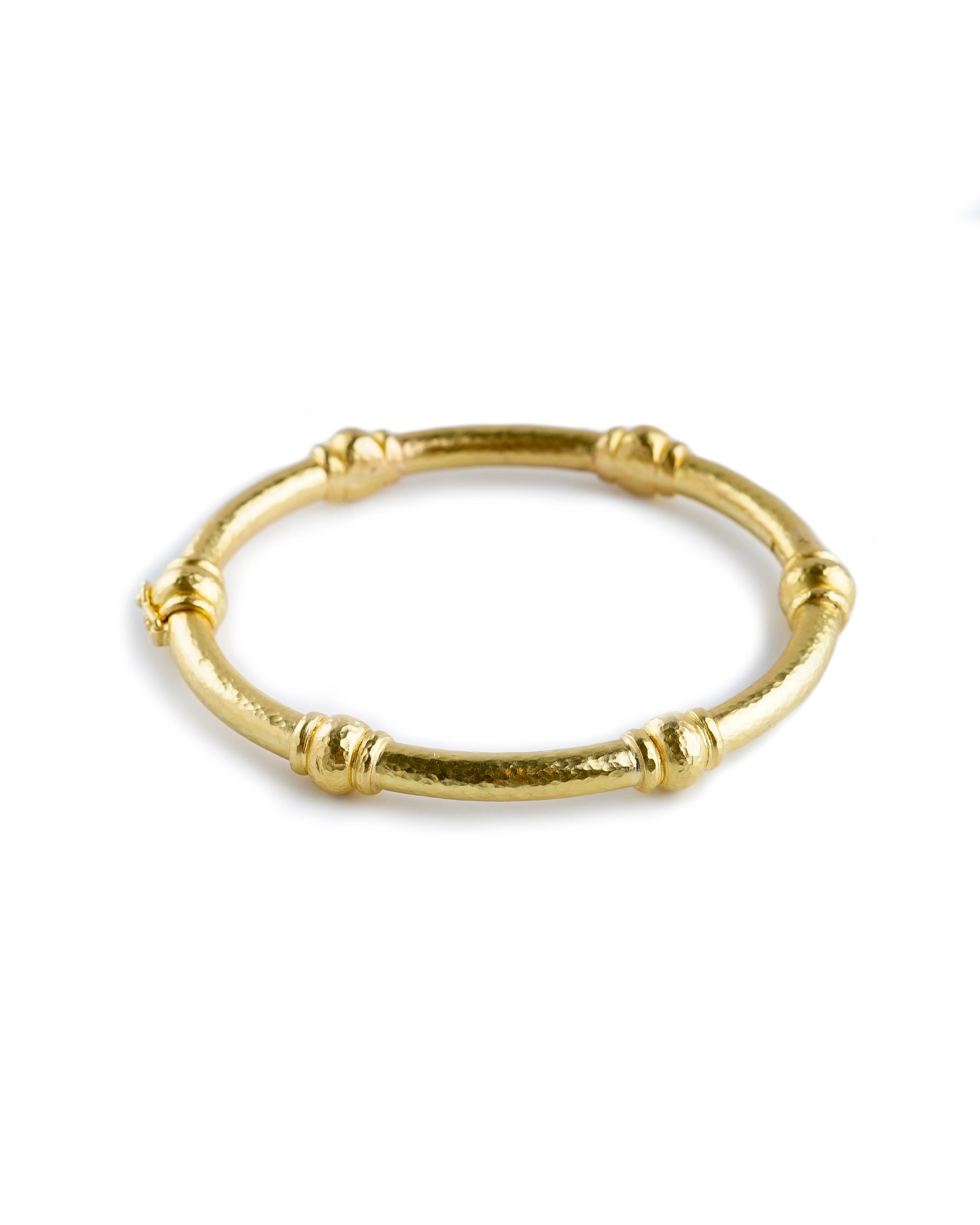 Heavy Wire Bangle with Six Barrels