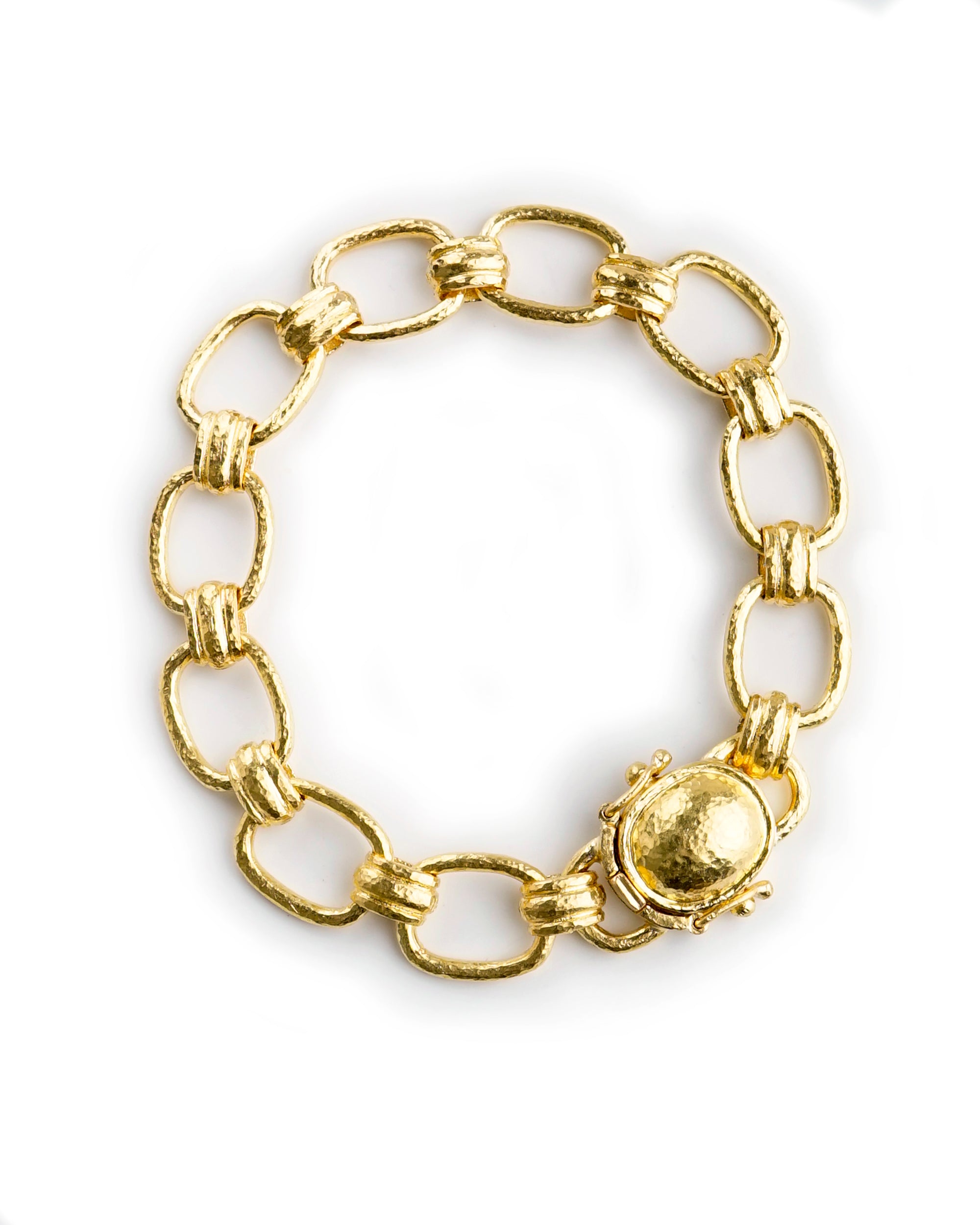 Small Rectangular and Banded Link Bracelet