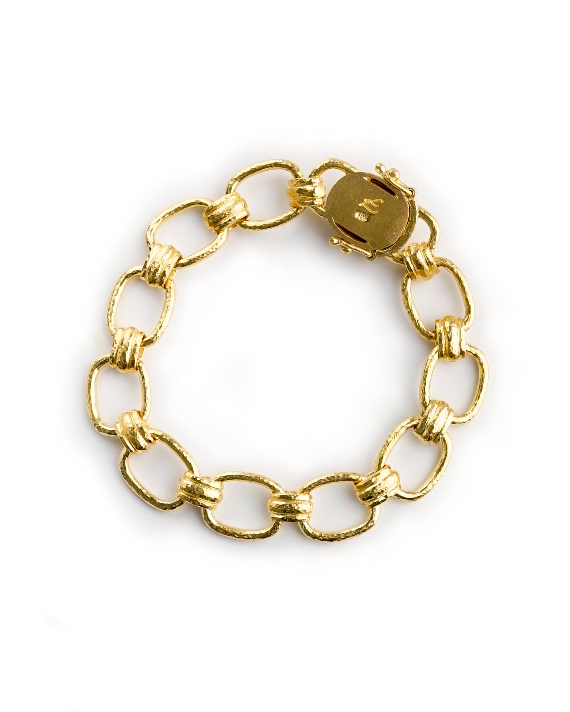 Small Rectangular and Banded Link Bracelet