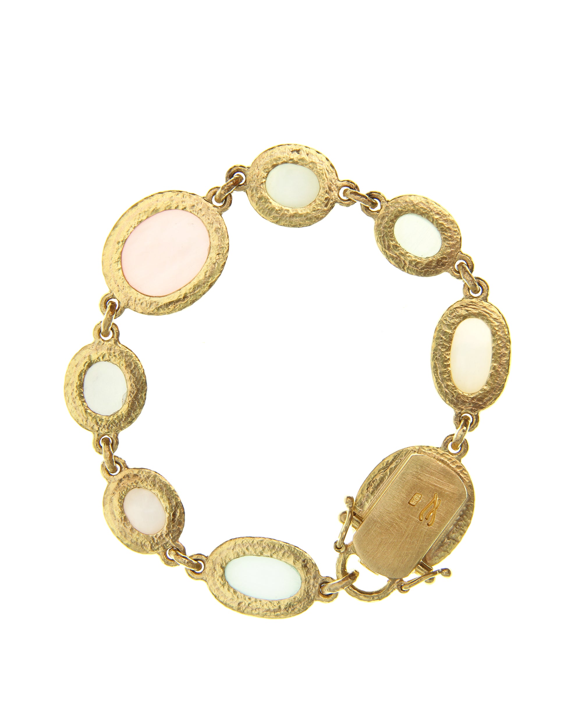 Pastel Venetian Glass Intaglio Bracelet