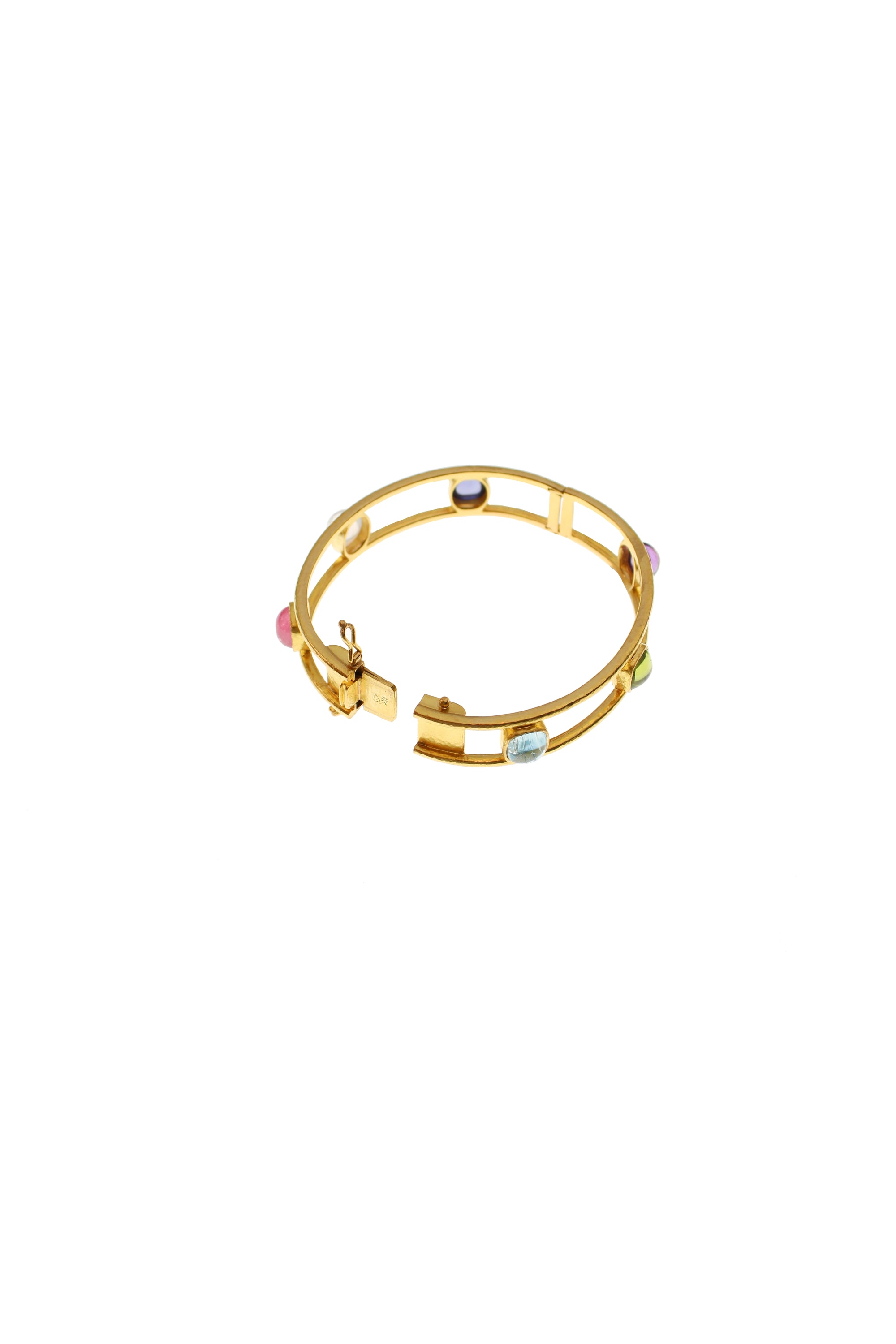 Tutti Frutti Open Tube Bezel Bangle