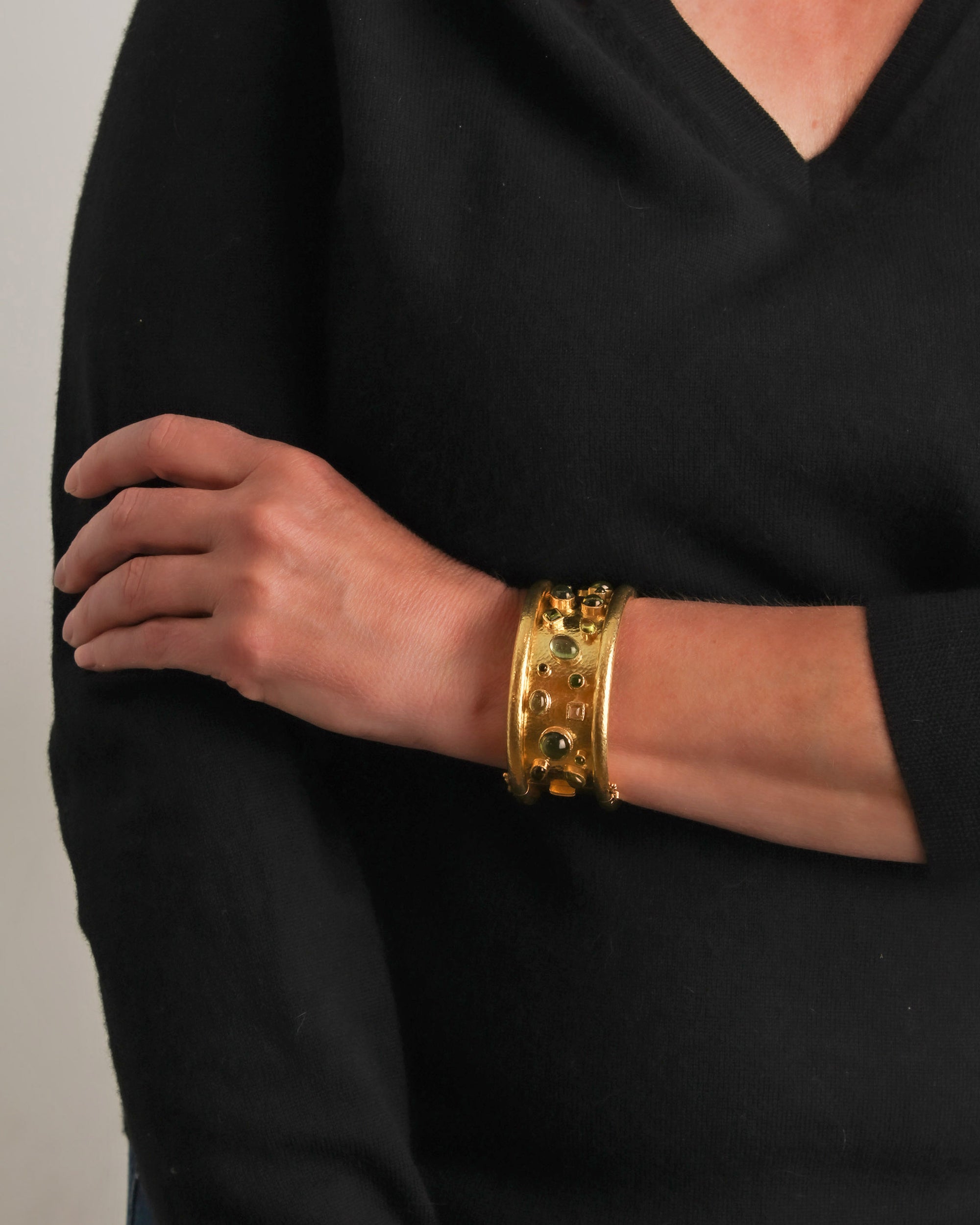 Green Confetti Cuff