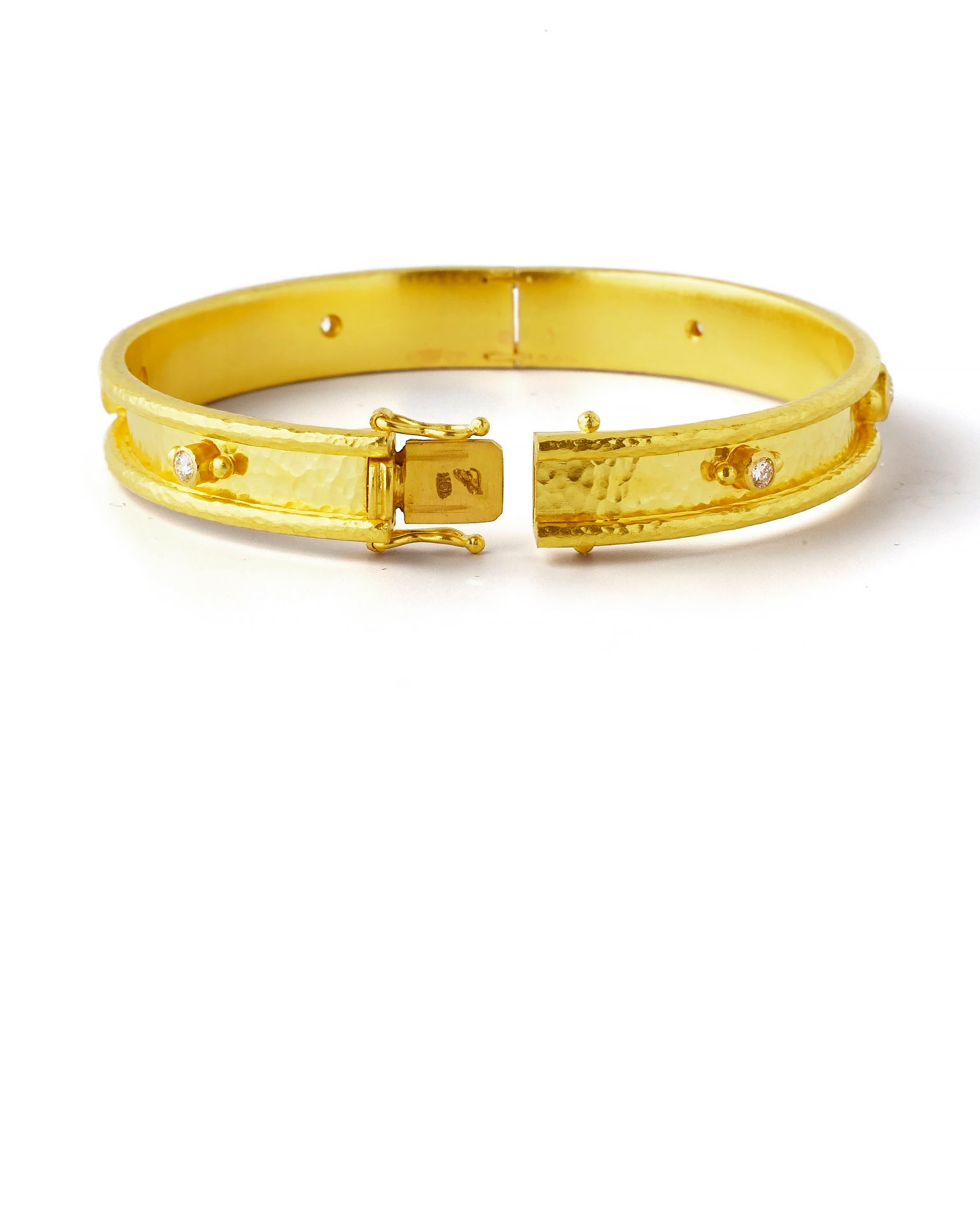 Flat Thin Diamond Bangle