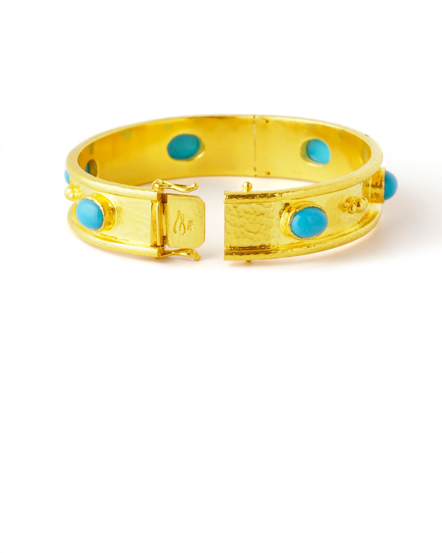 Sleeping Beauty Turquoise Flat Narrow Bangle