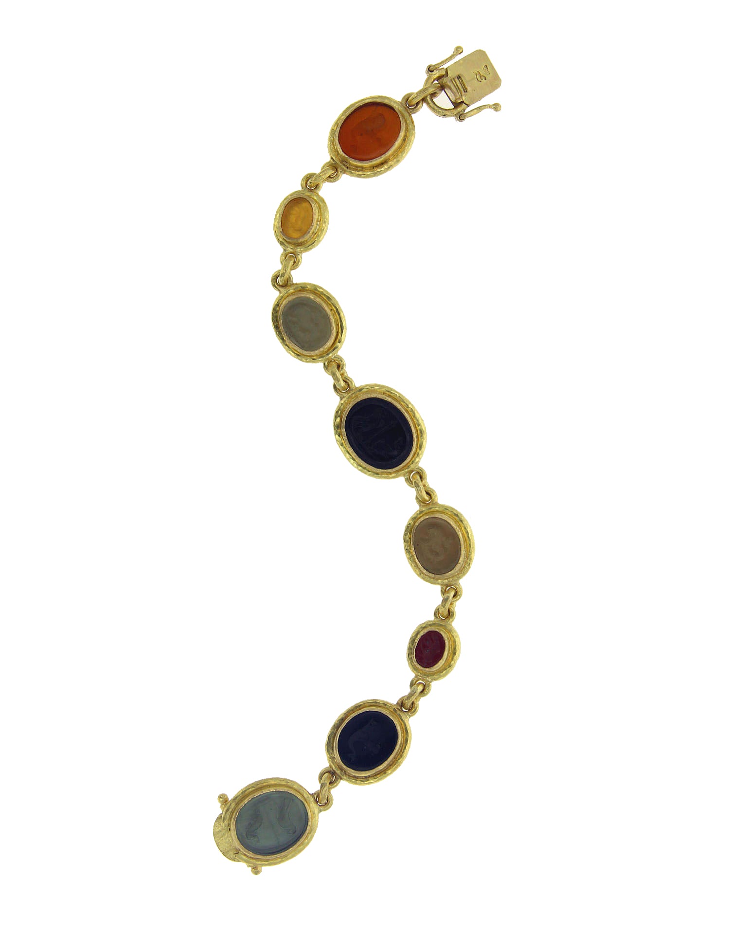 Small Oval Venetian Glass Intaglio Bracelet