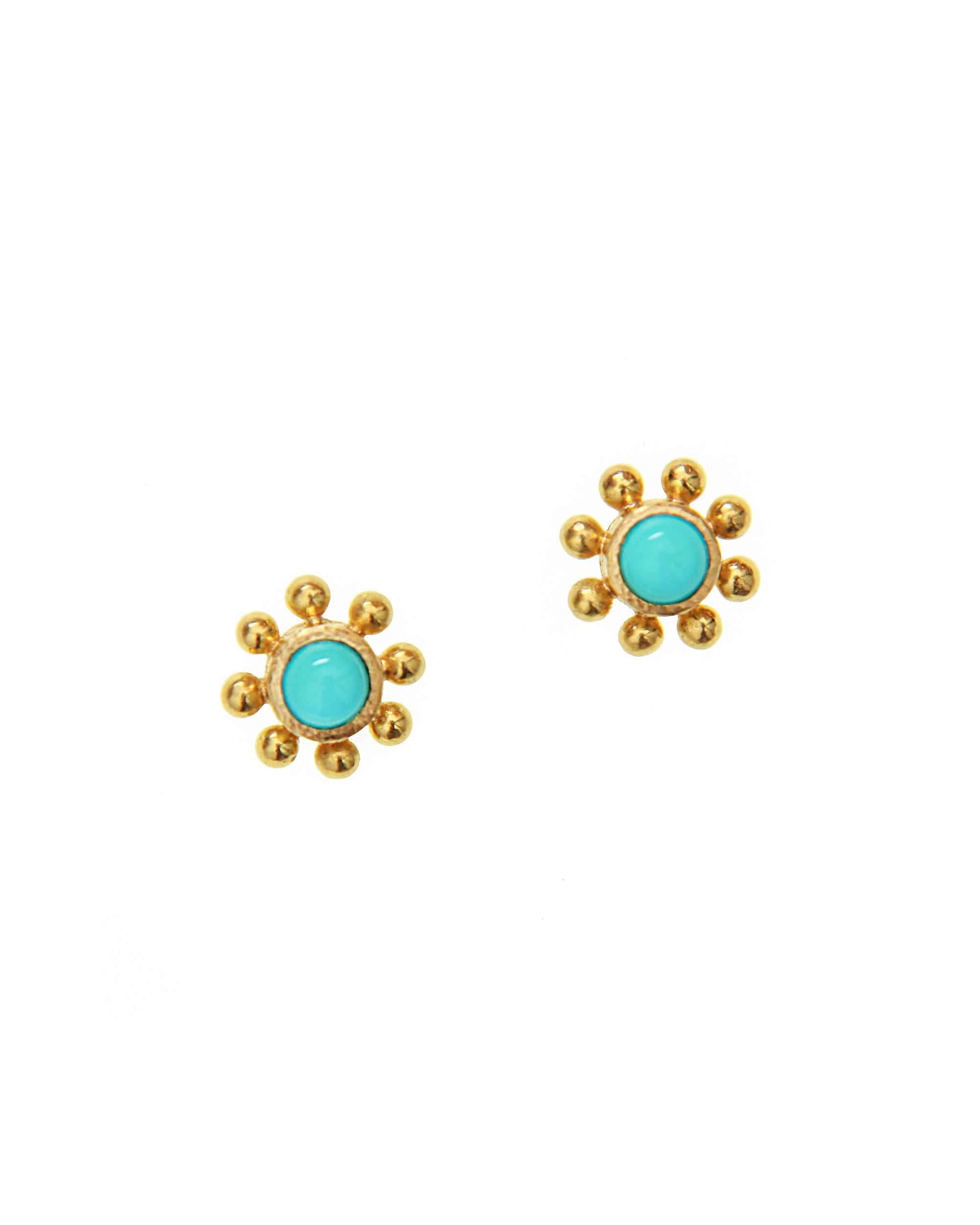 Sleeping Beauty Turquoise Stud Earrings