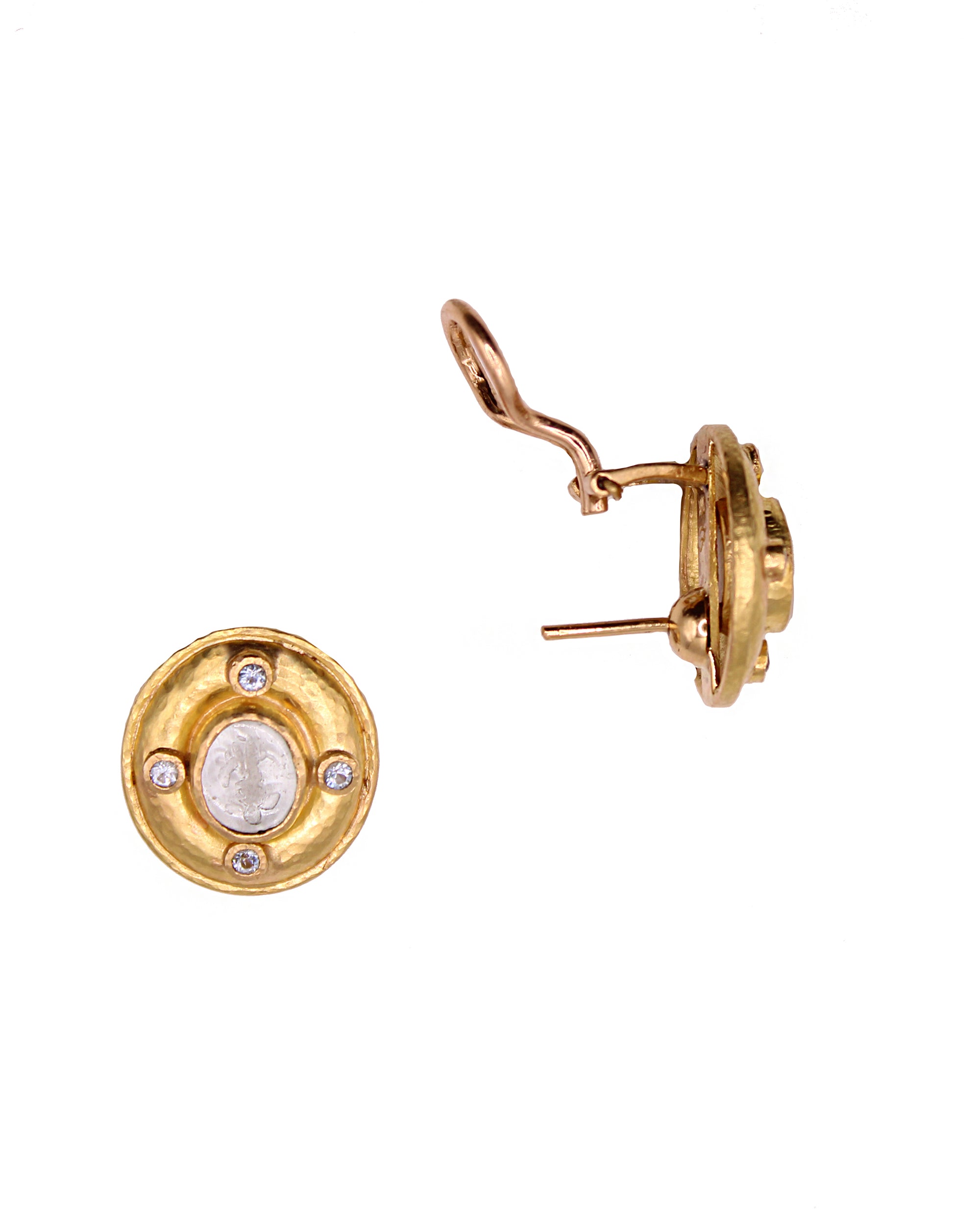 Cerulean 'Micro Angel and Dog' Earrings