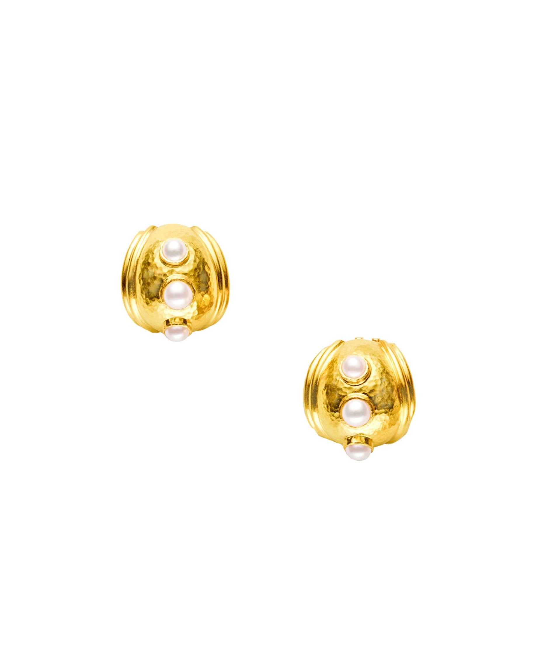 Small Pearl Puff Earrings