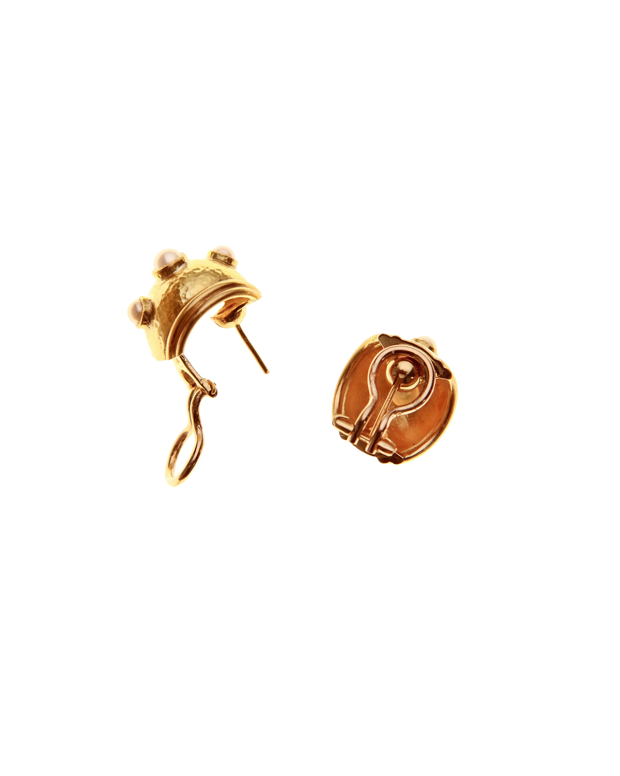 Small Pearl Puff Earrings