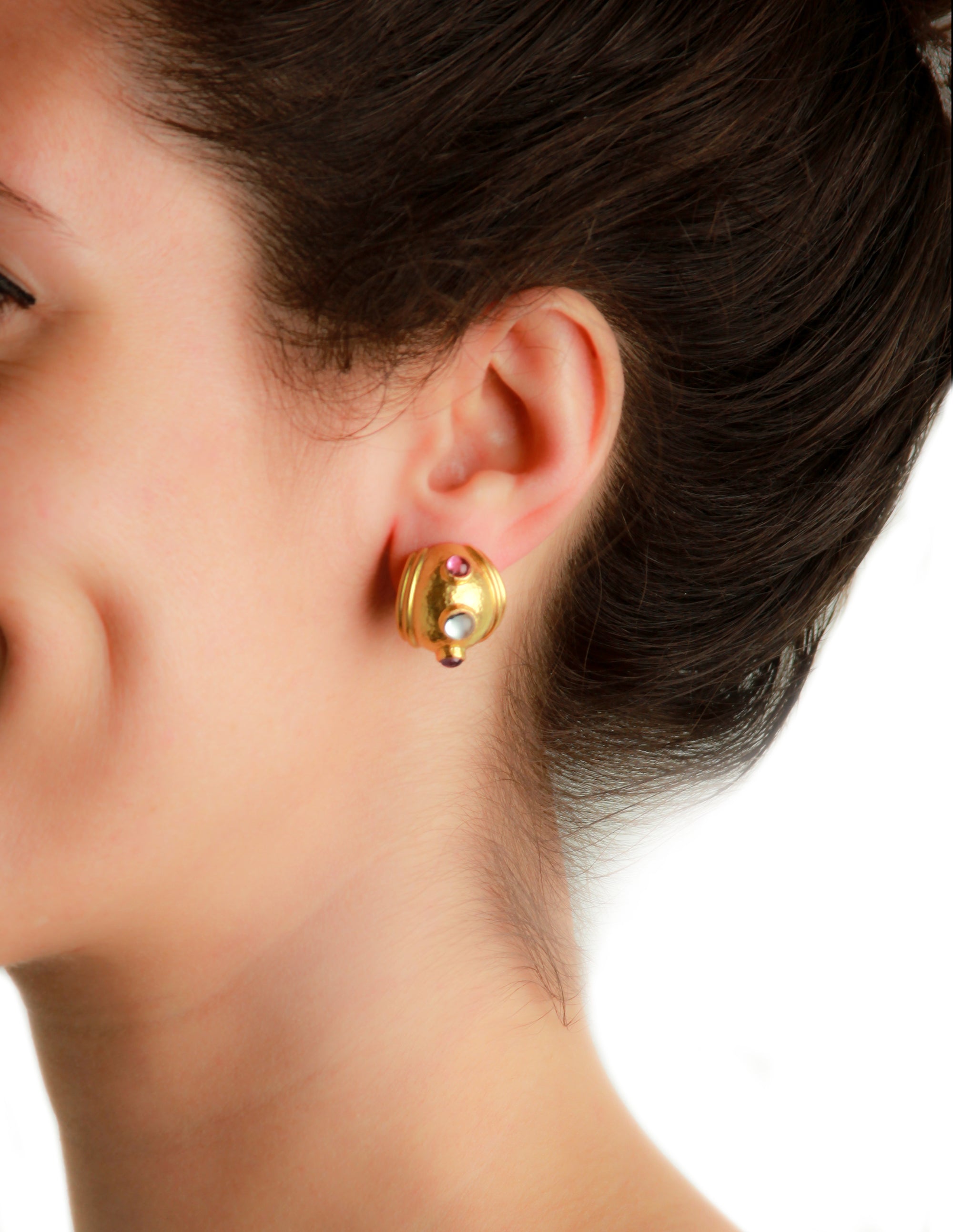 Small Tutti-Frutti Puff Earrings