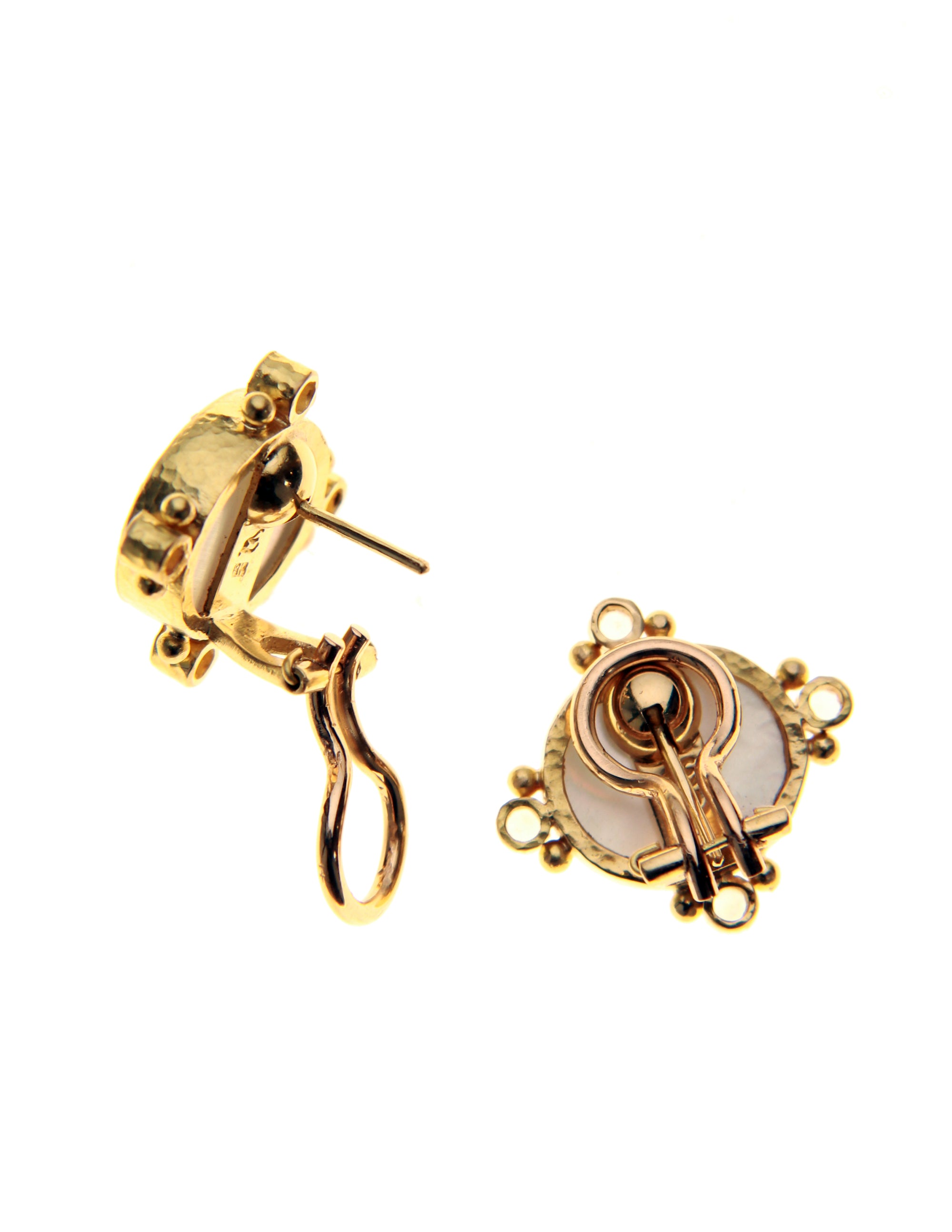 Black 'Lion and Putto' Earrings