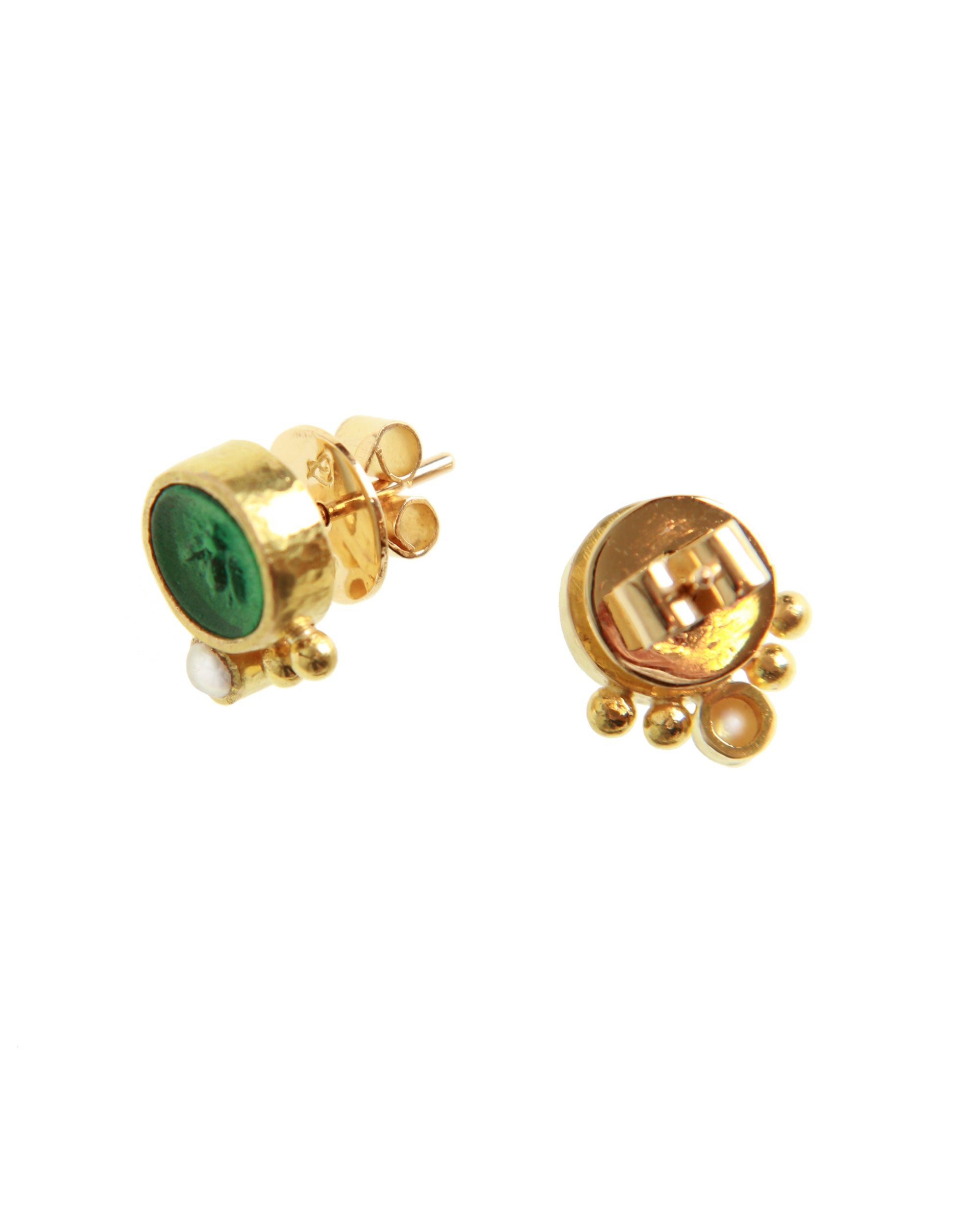Pine 'Tiny Bee' Stud Earrings