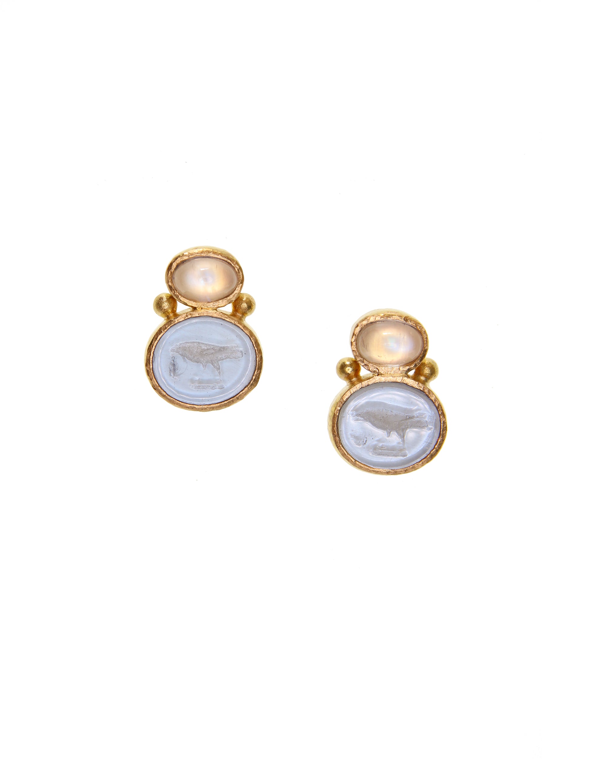 Cerulean 'Tiny Bird' Stud Earrings