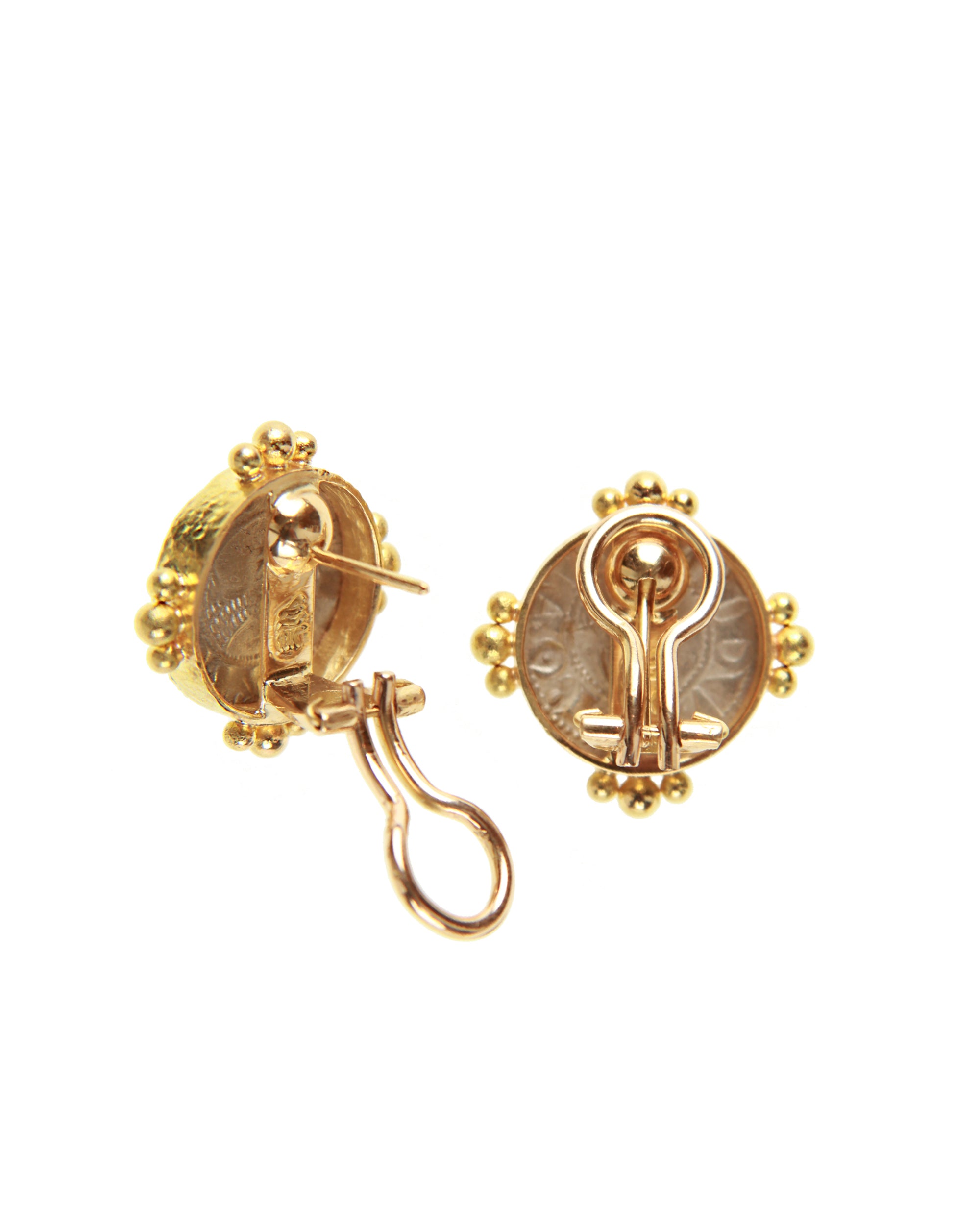 Ancient 'Crusader' Coin Earrings