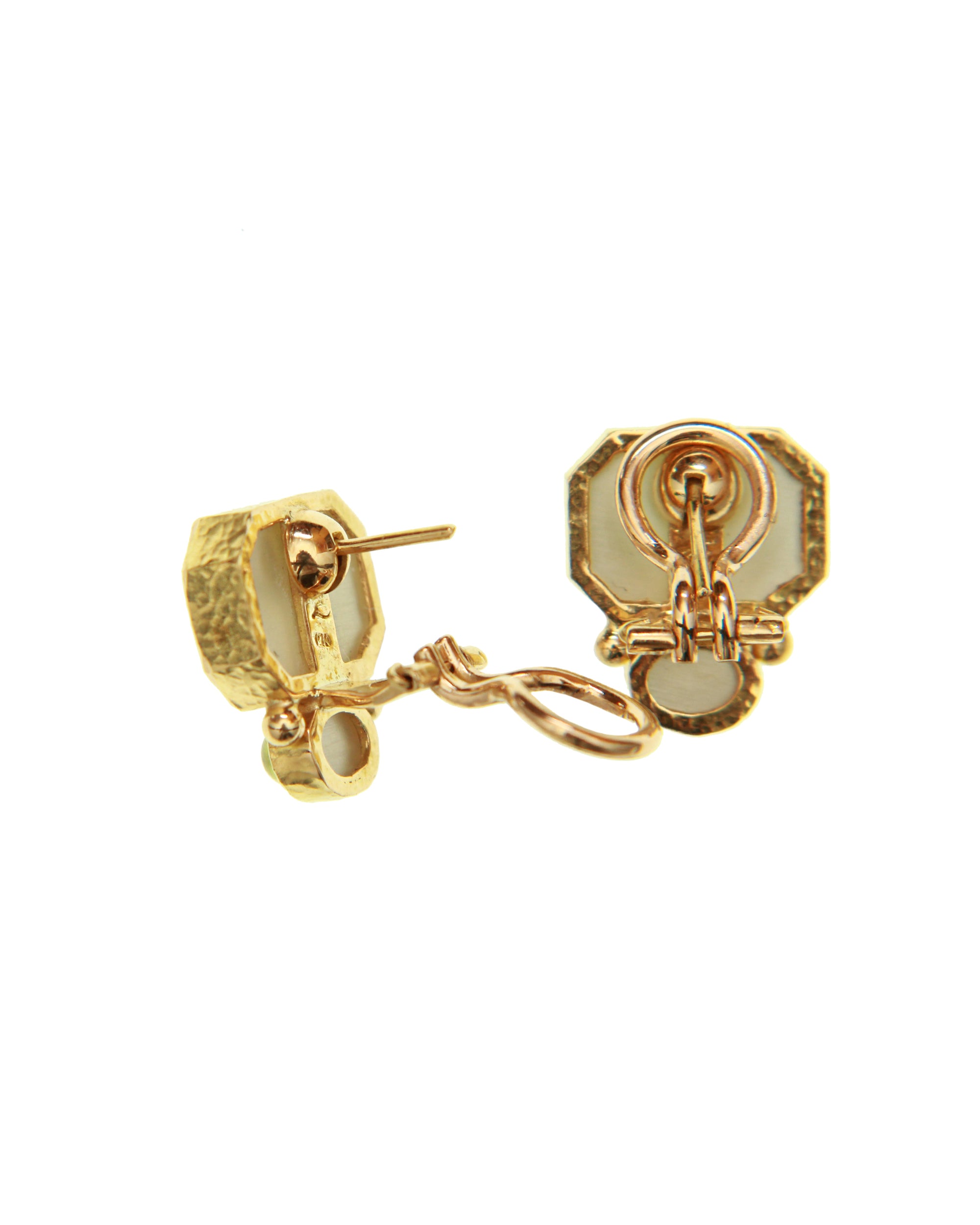 Peacock 'Cherub with Seahorse' Earrings