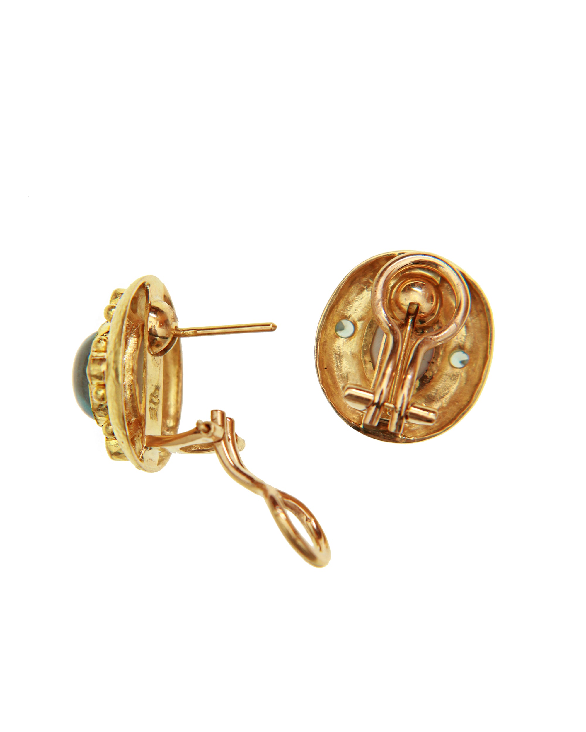 Aquamarine and Blue Zircon Earrings