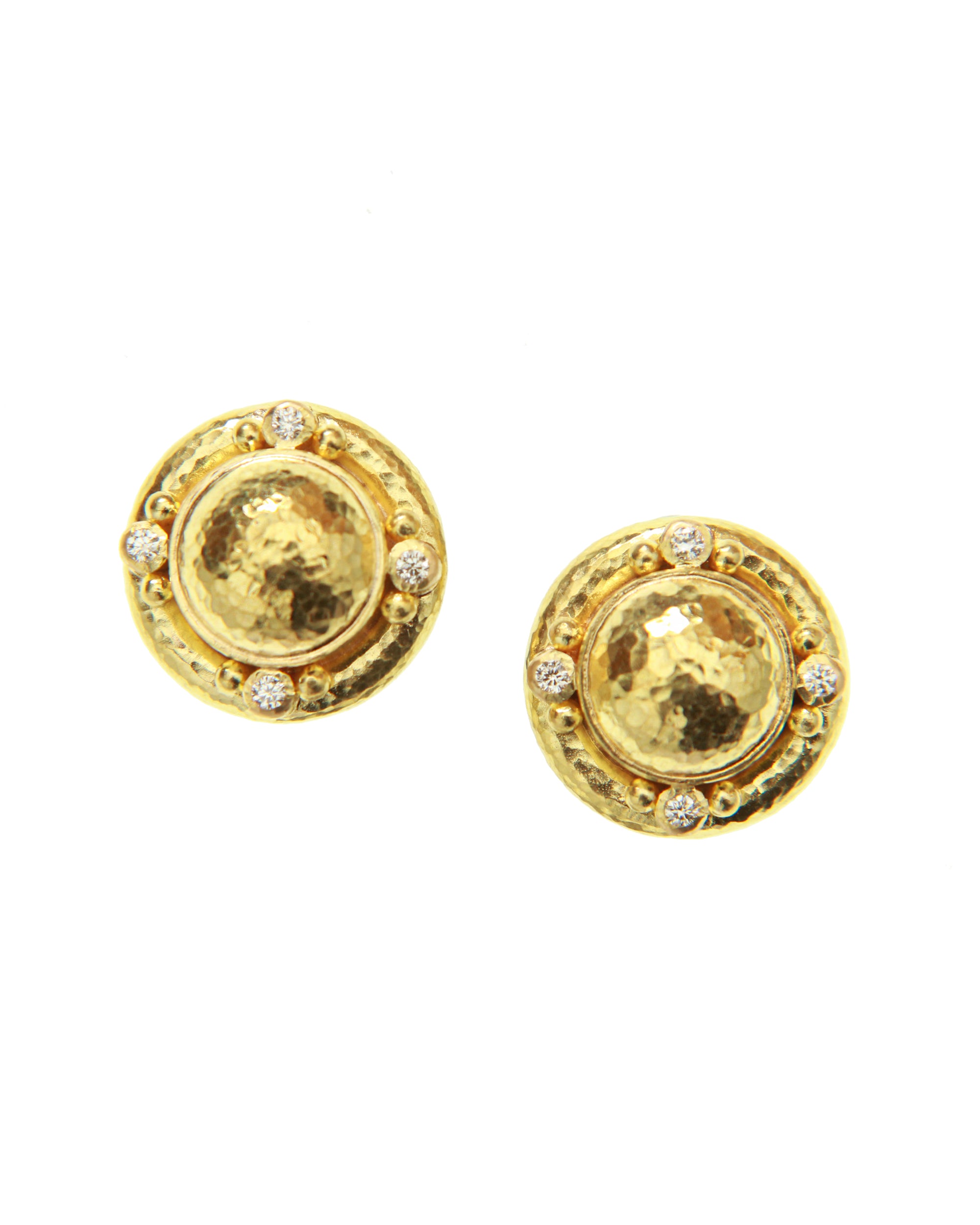 Gold and Diamond Earrings