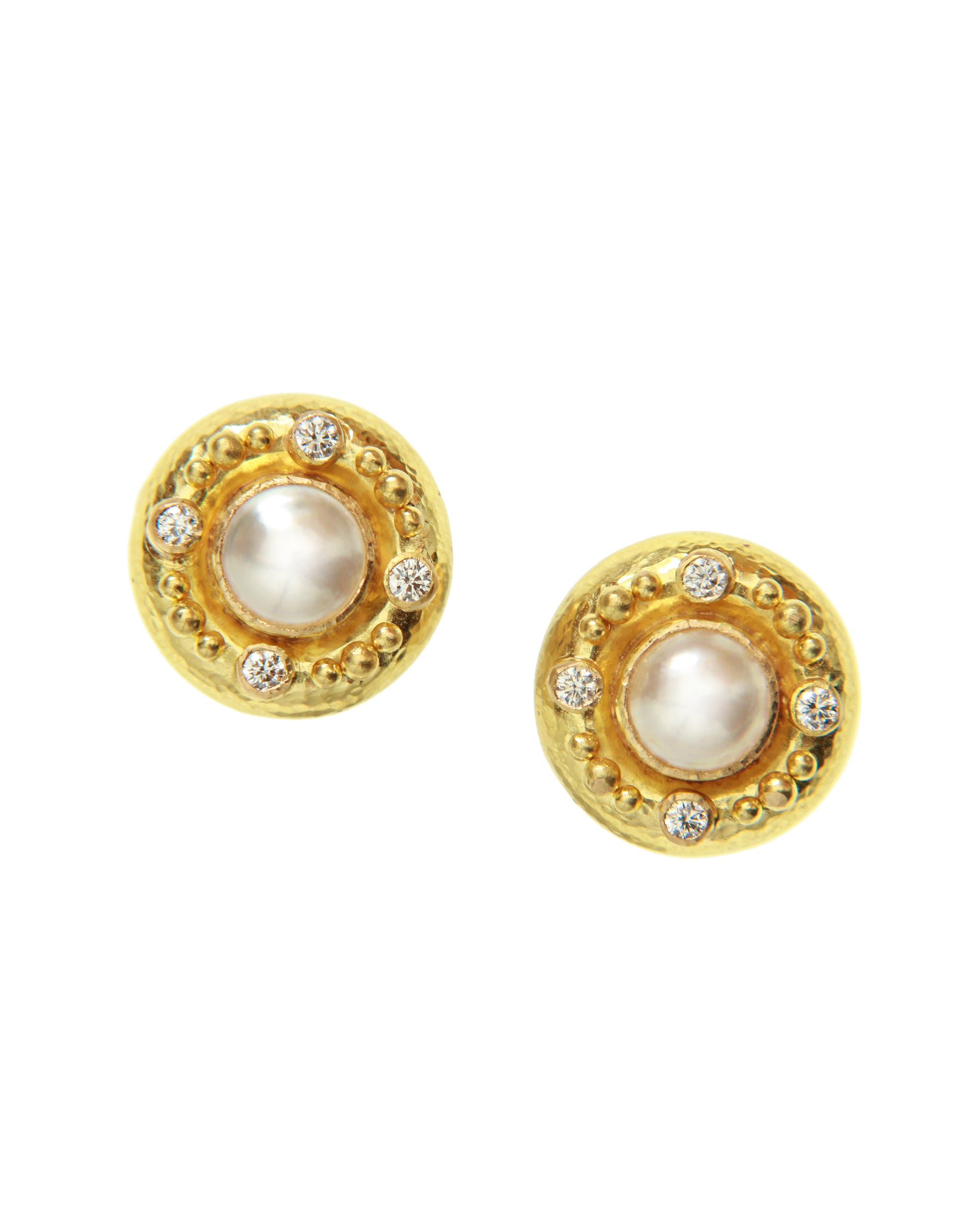 Pearl and Diamond Earrings