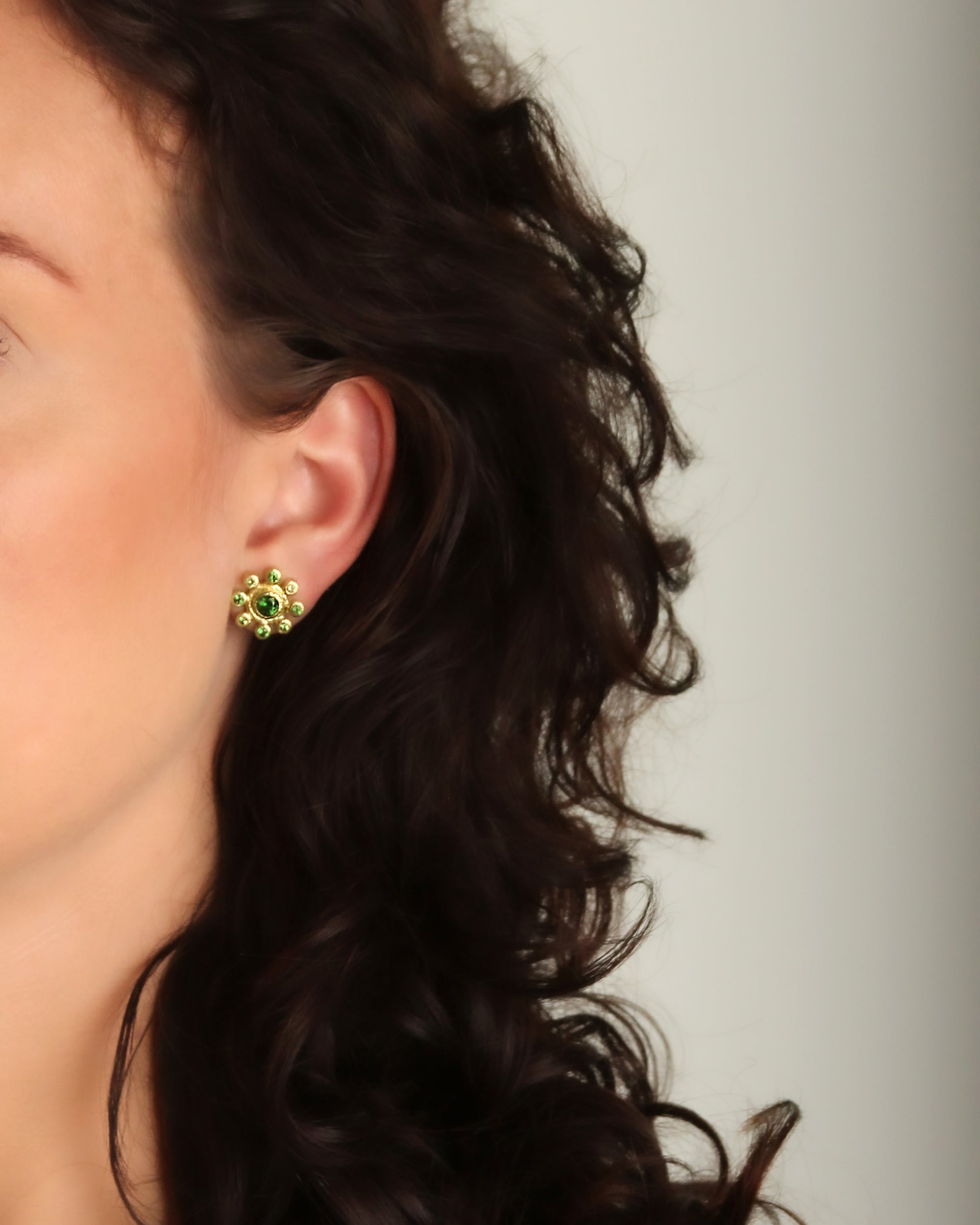 Blue Zircon Earrings