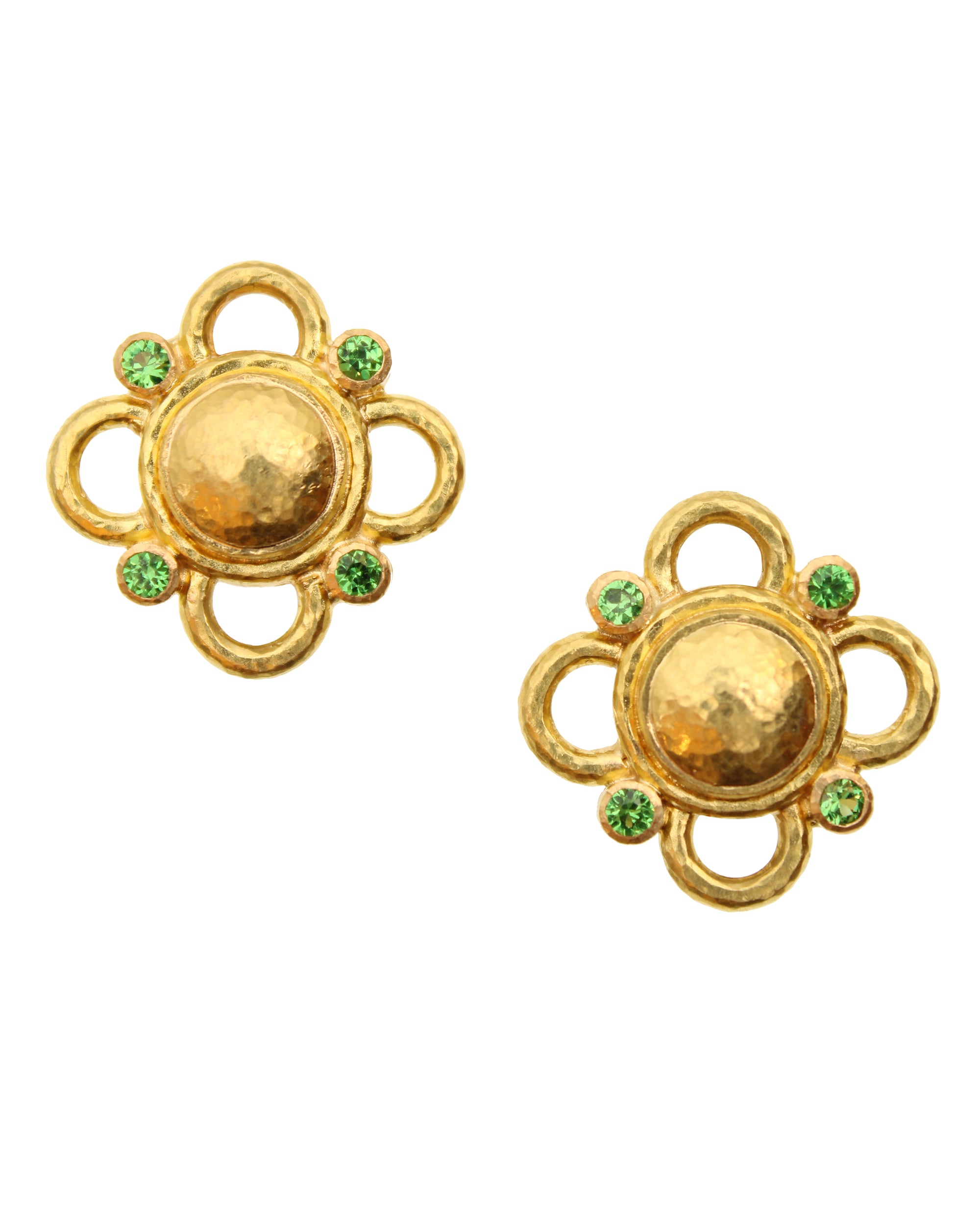 Gold Dome with Wire Arches and Tsavorites