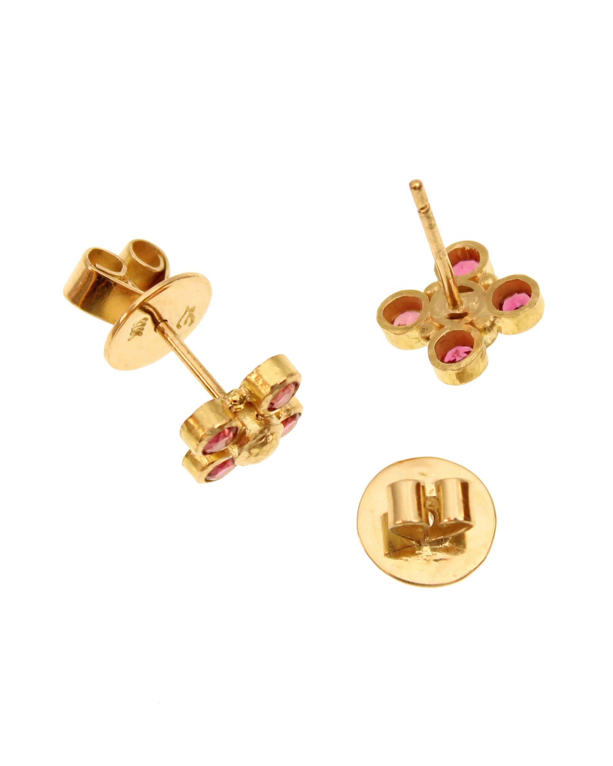Rubellite Stud Earrings