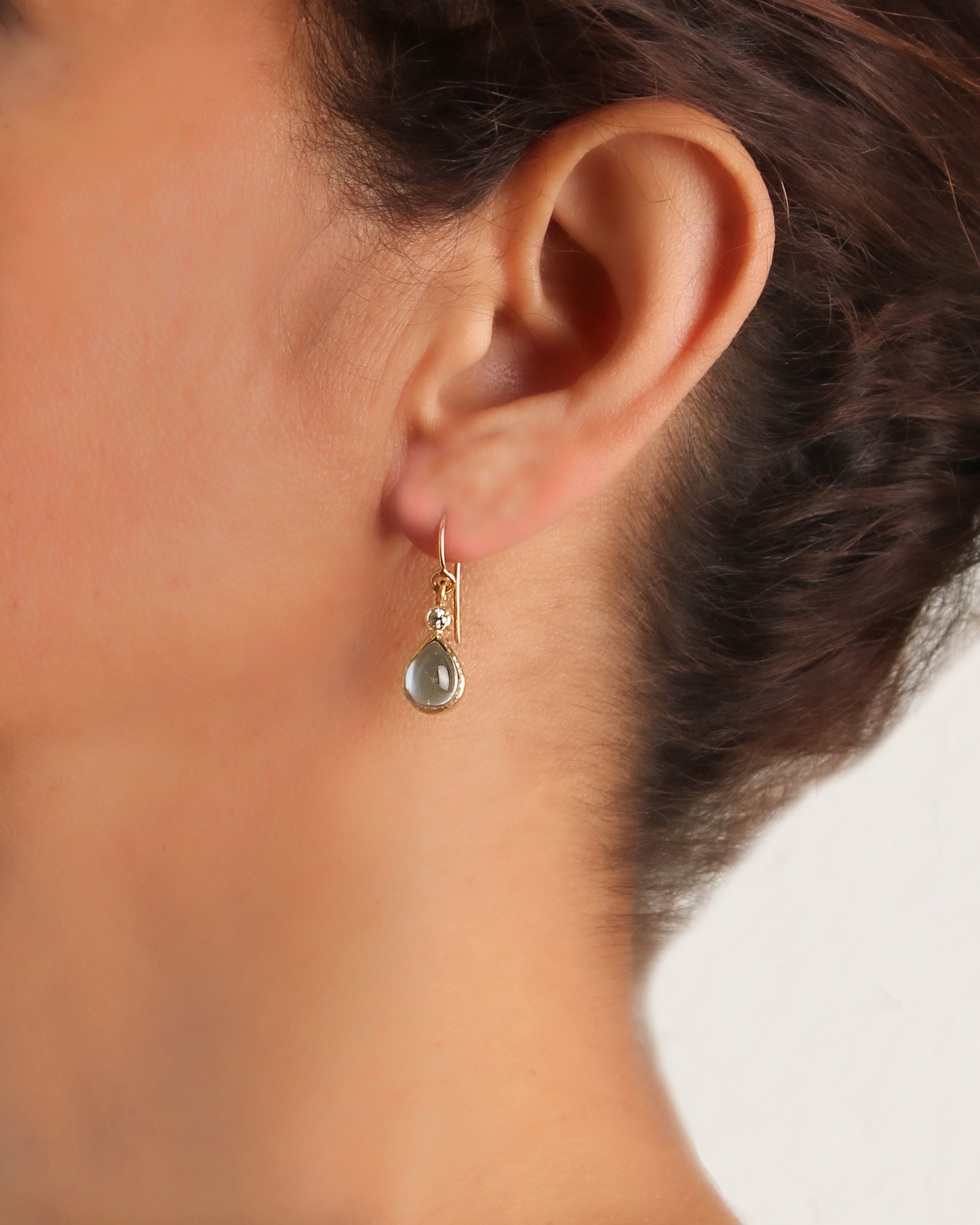 Aquamarine and Blue Zircon Earrings