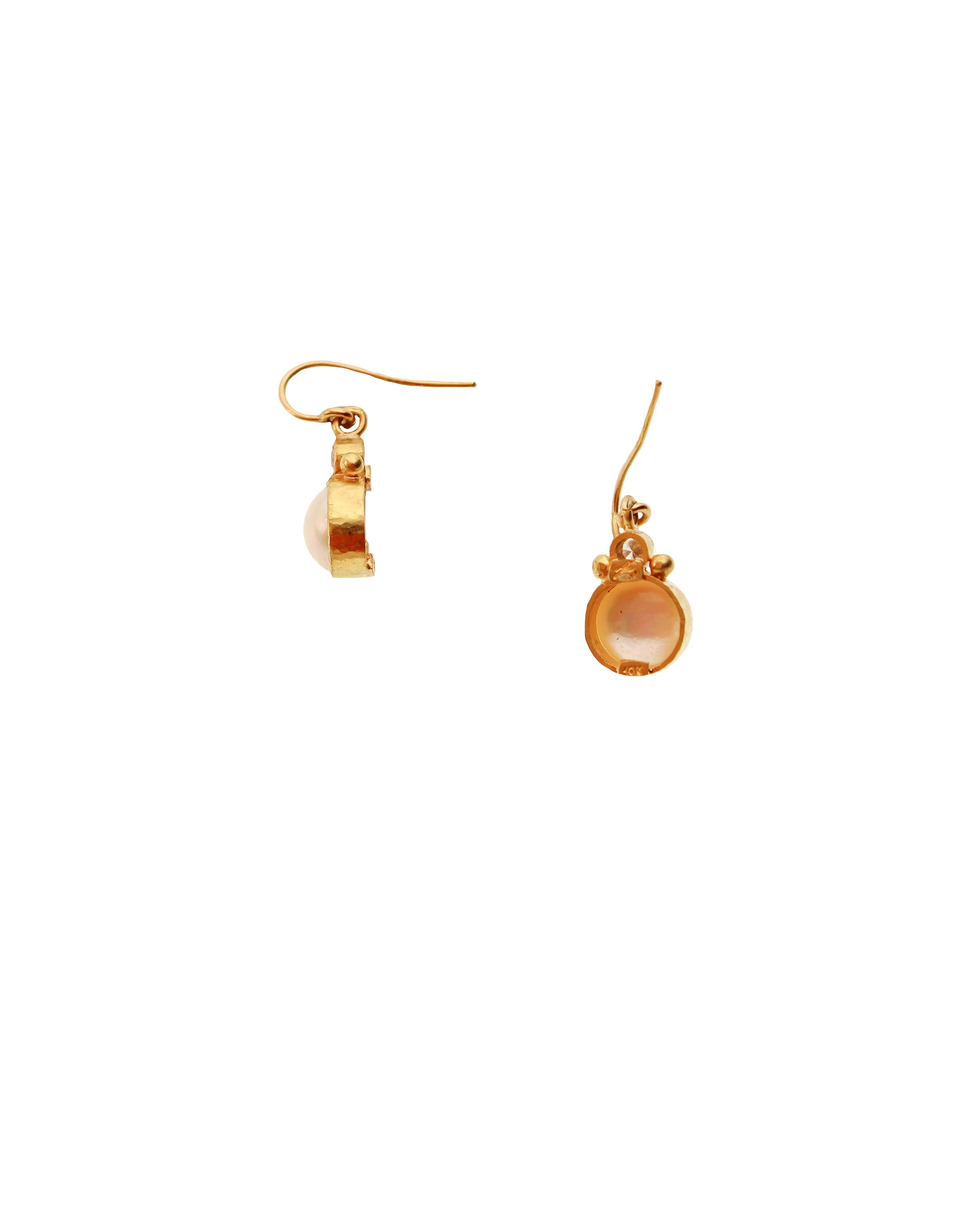 Pearl and Diamond Earrings