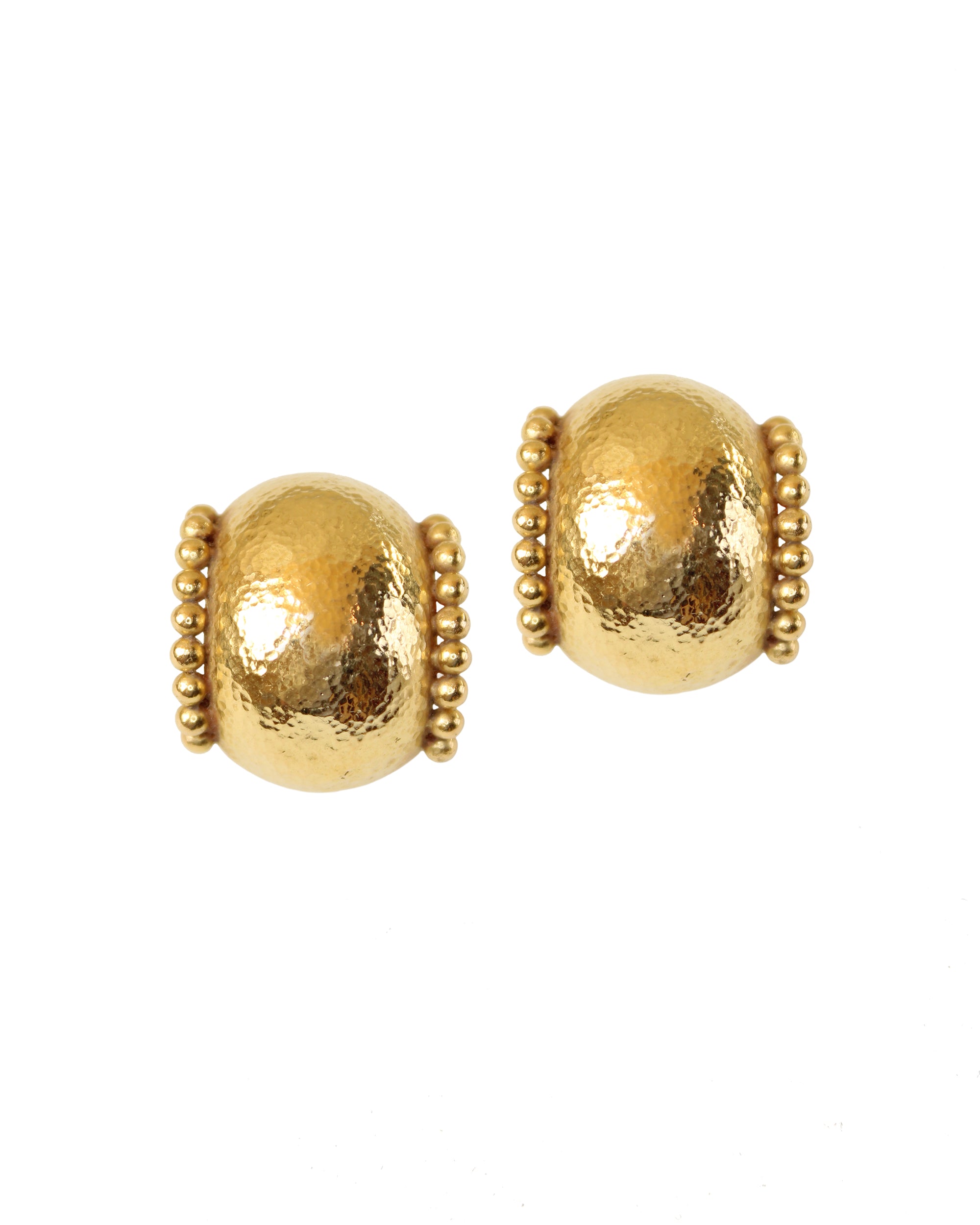 Hammered Gold 'Tivoli' Earrings