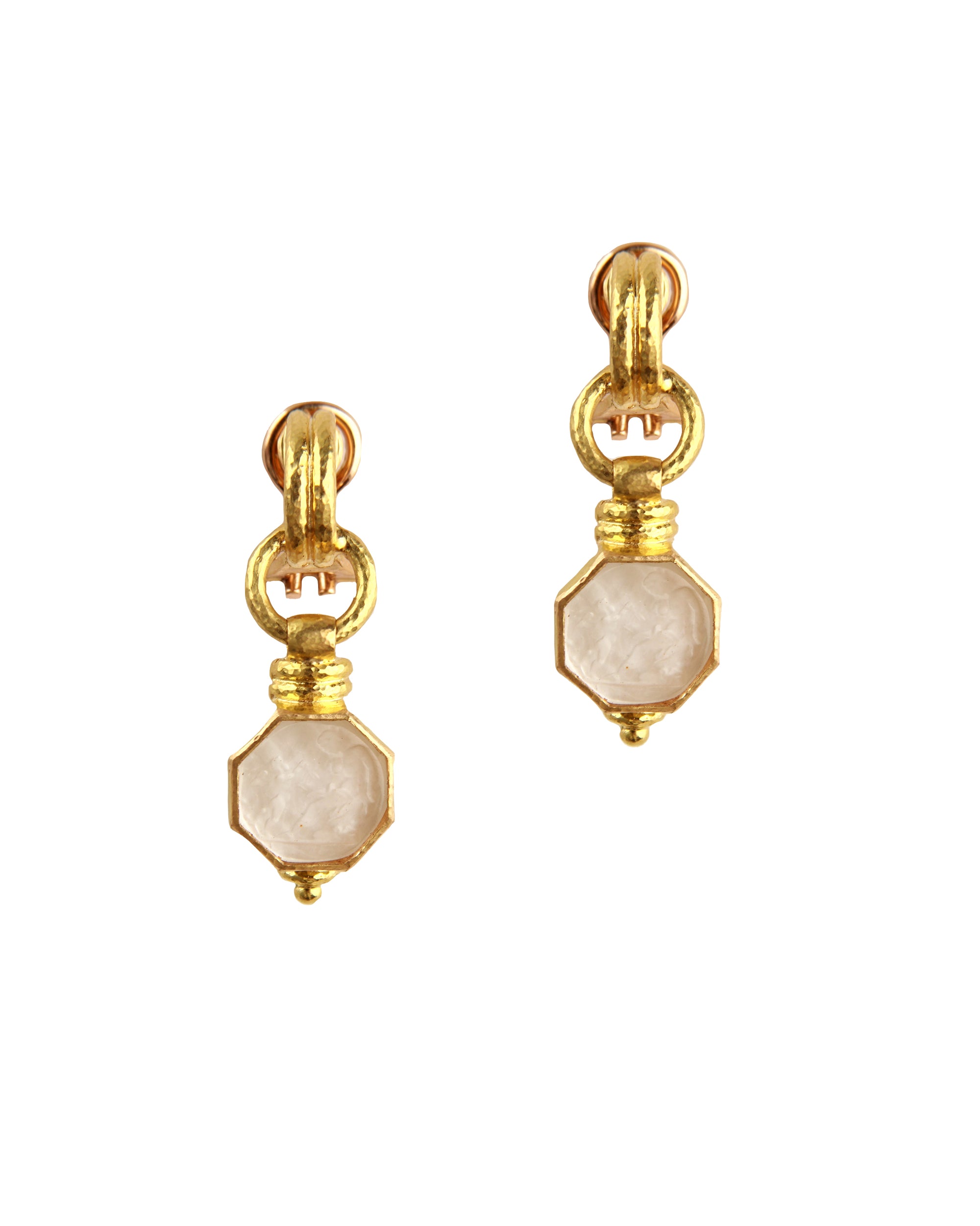 Crystal 'Donna Putto' Drop Earrings