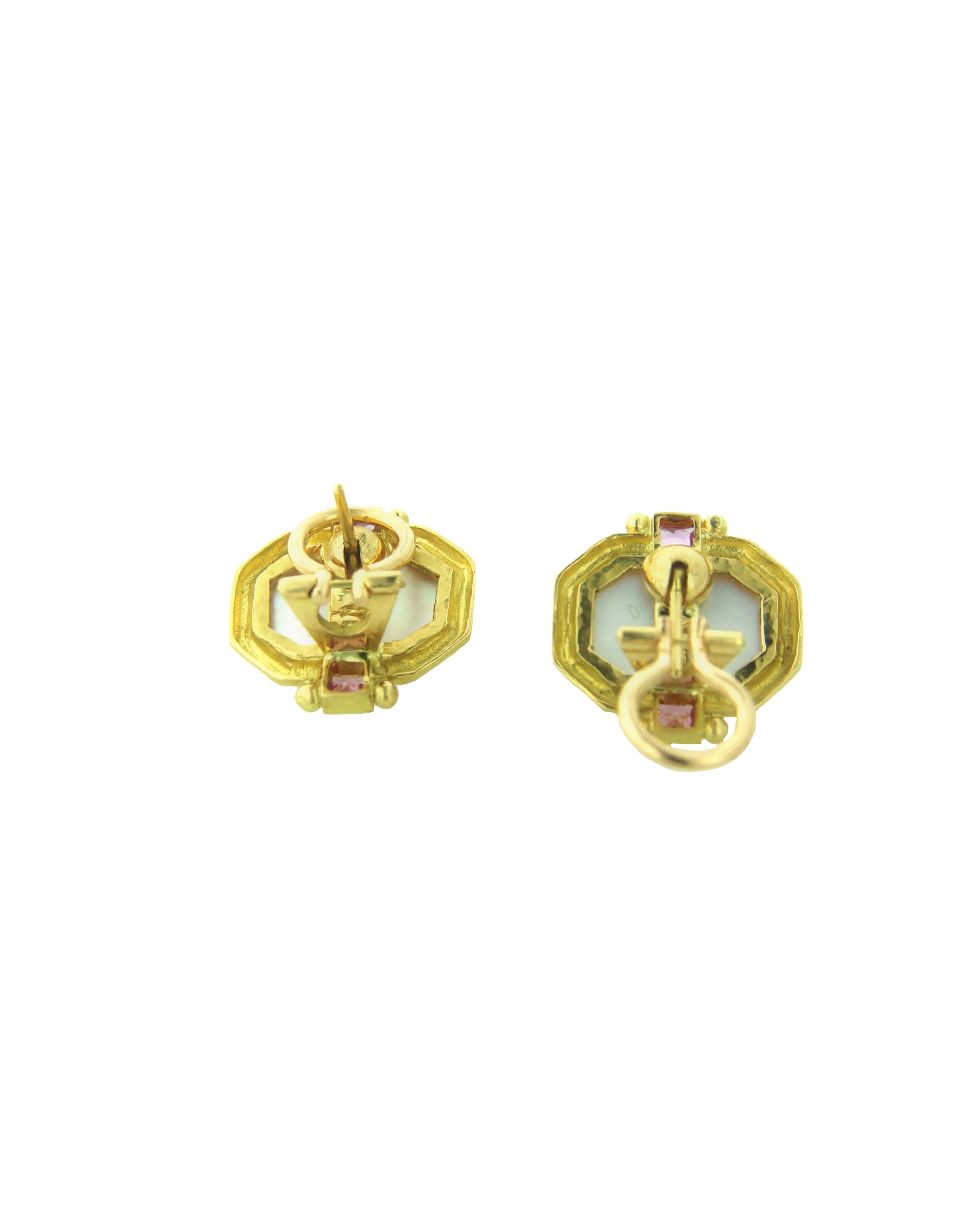 Amber 'Cherub with Seahorse' Earrings