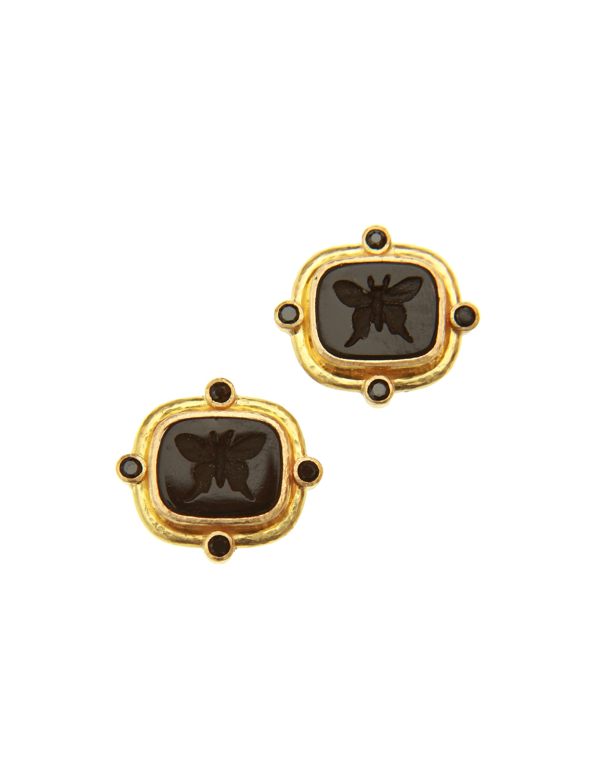 Black 'Butterfly' Earrings