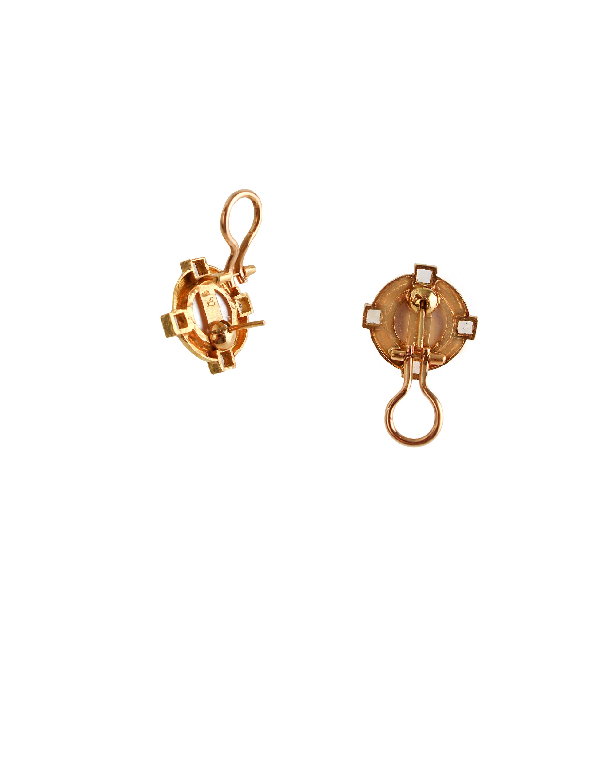 Crystal 'Cab Putto and Duck' Earrings