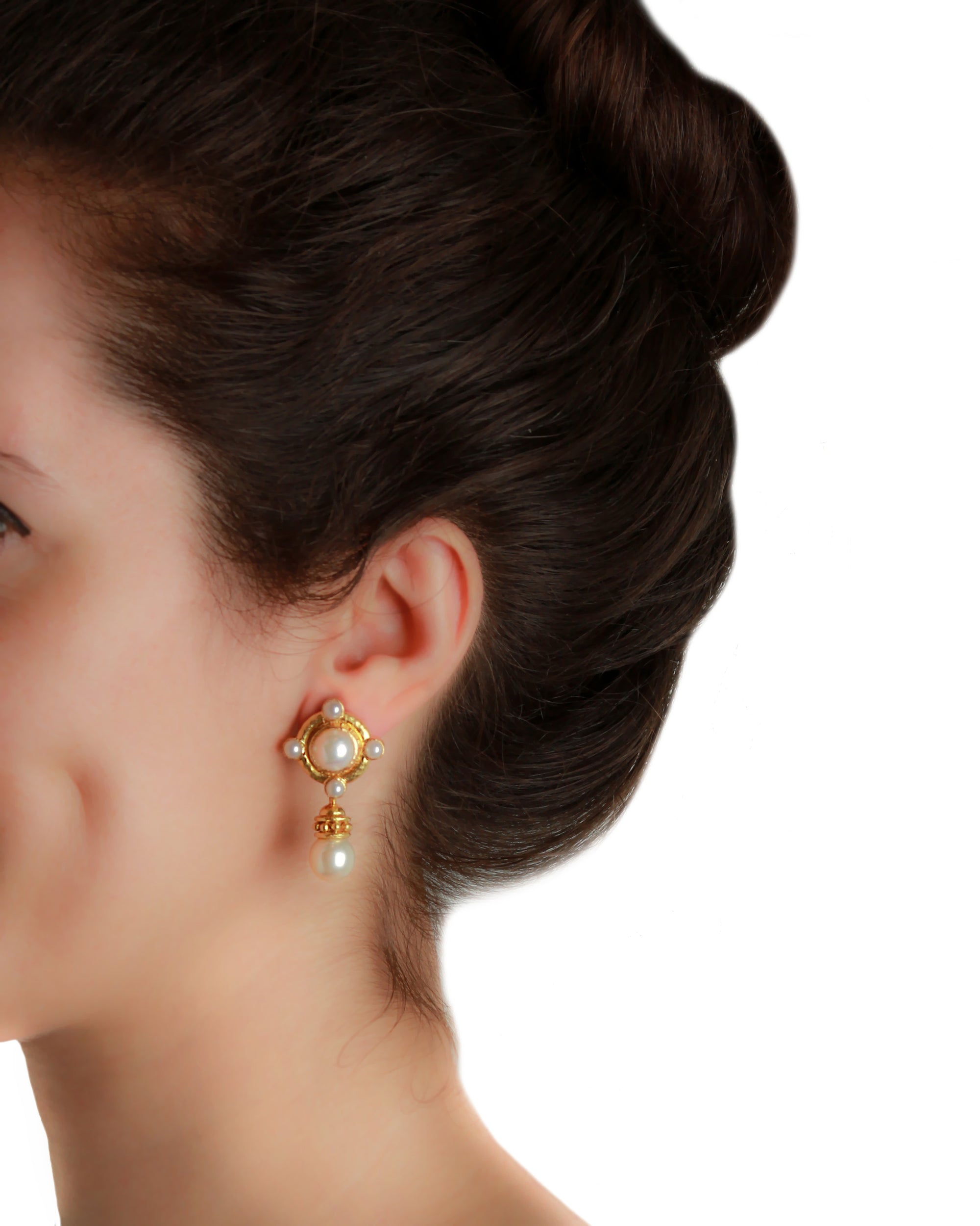 Mabe Pearl Drop Earring