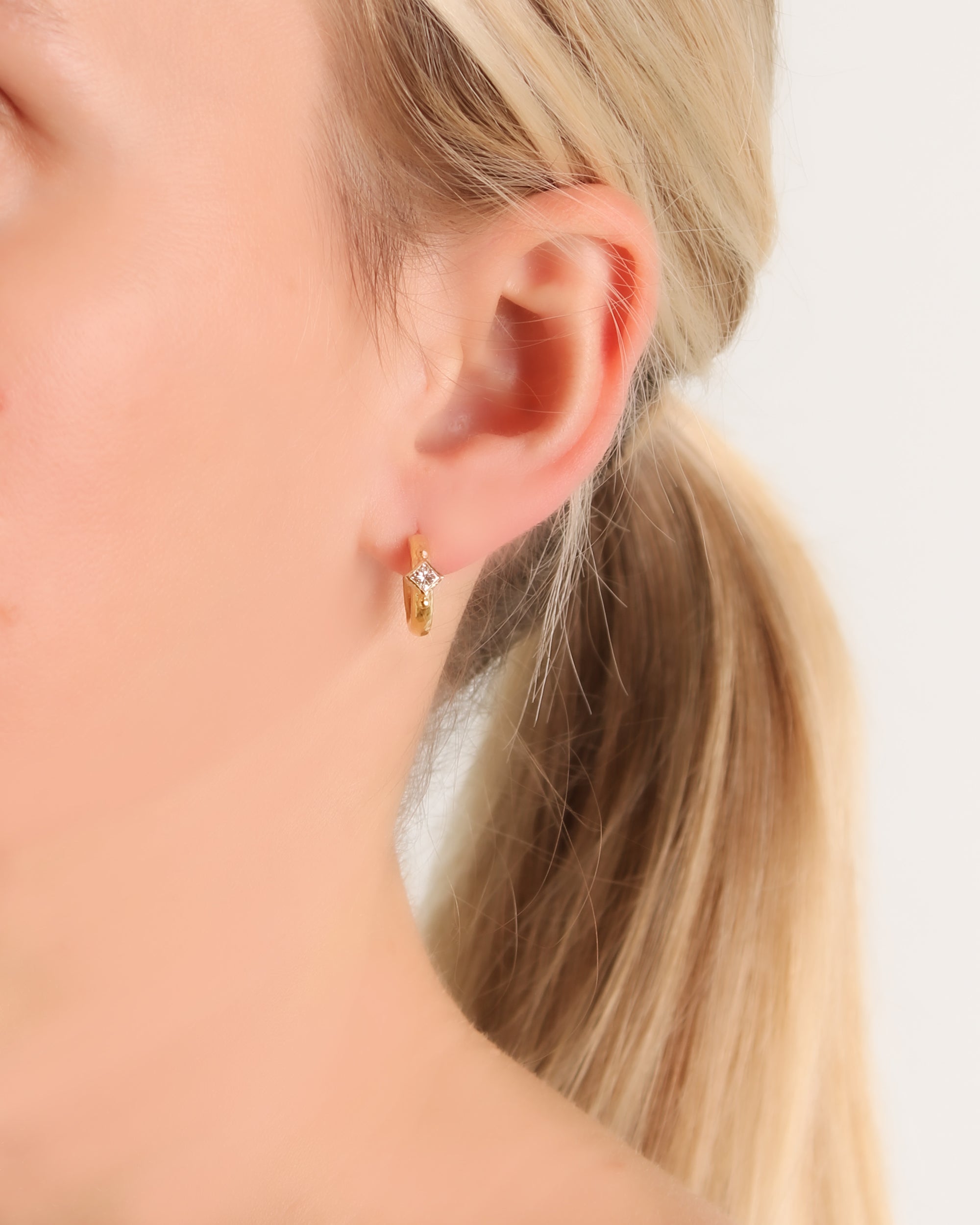 Diamond Hoop Earrings