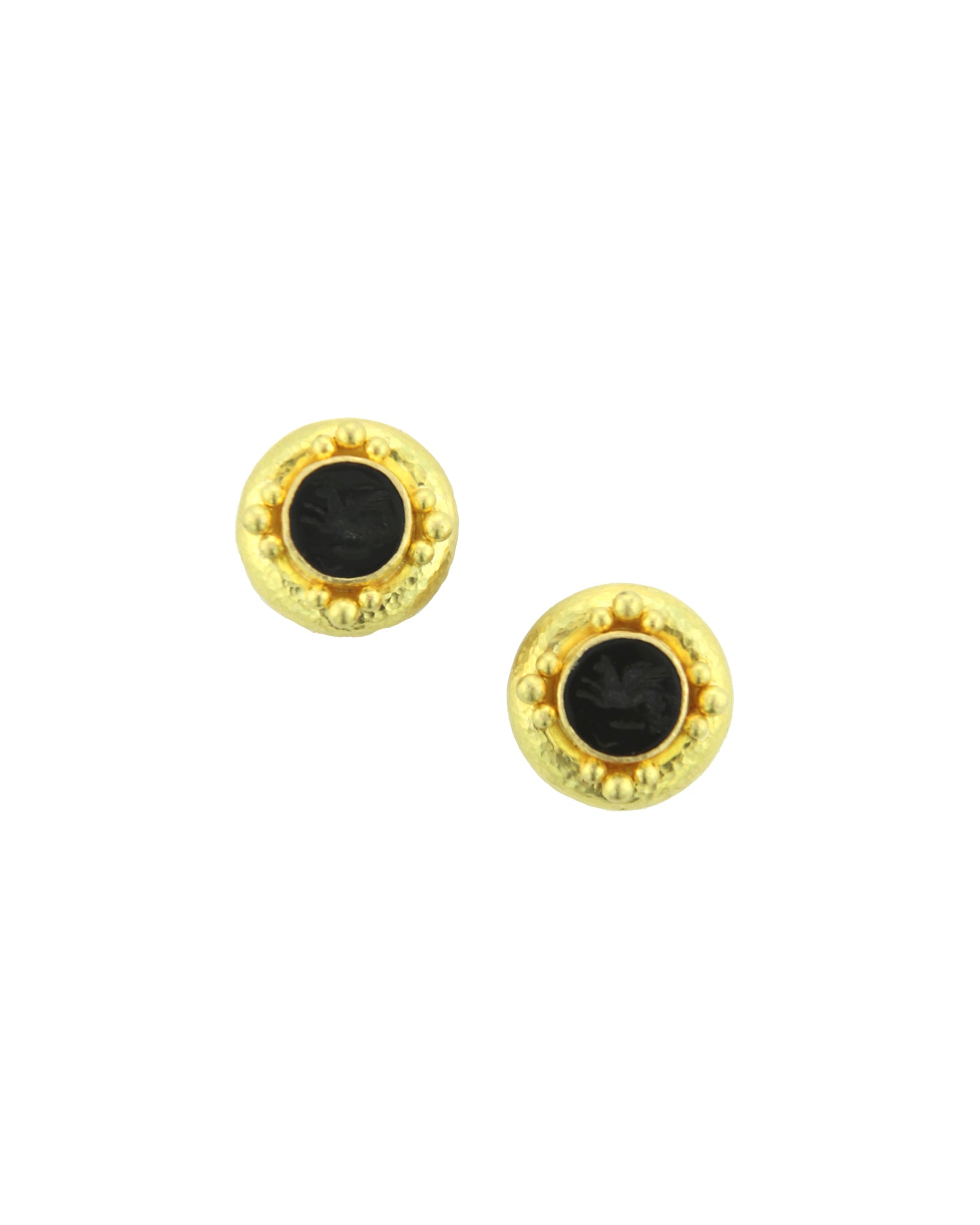 Black 'Tiny Griffin' Earrings