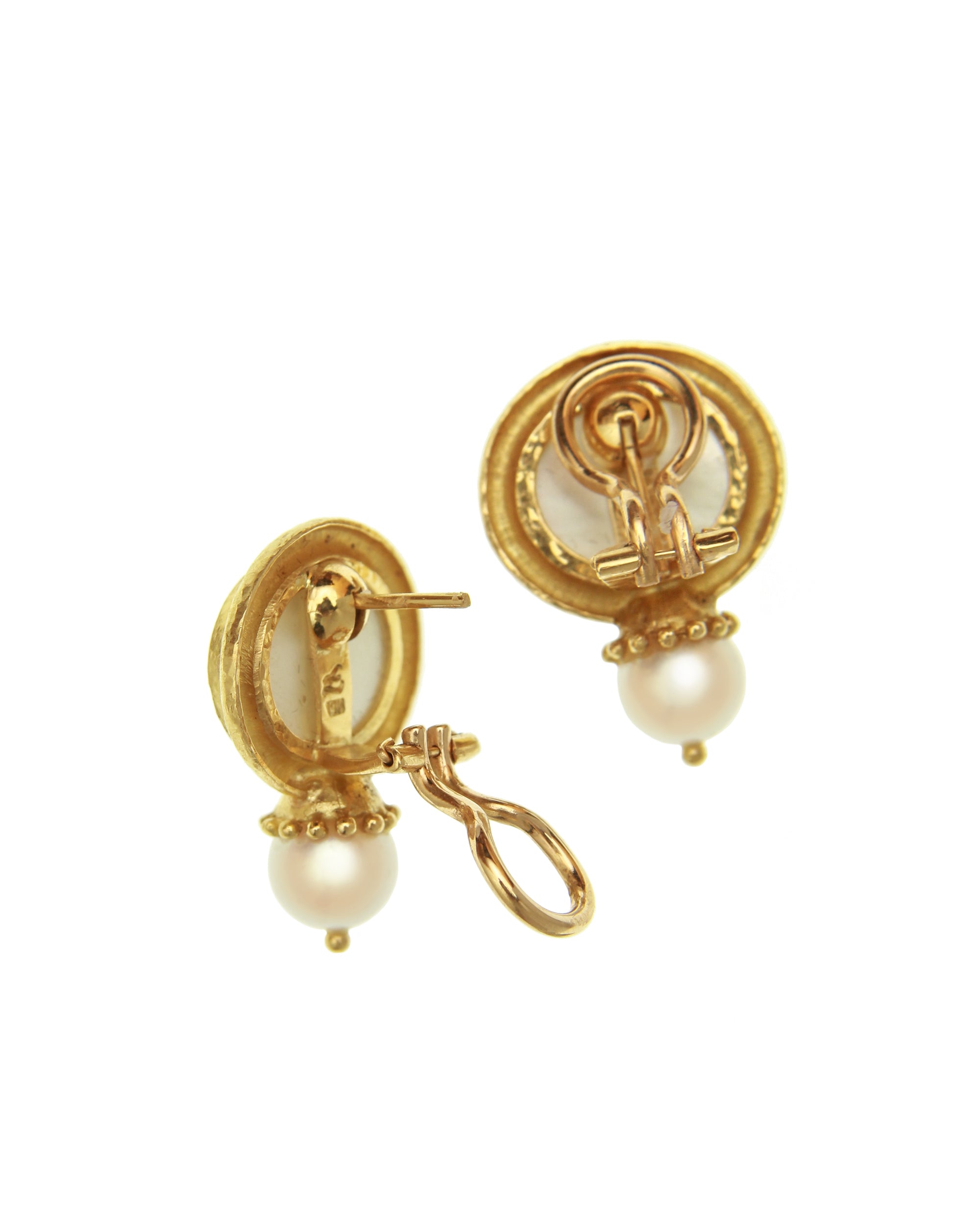 Light Aqua 'Eagle and Dolphin' Earrings