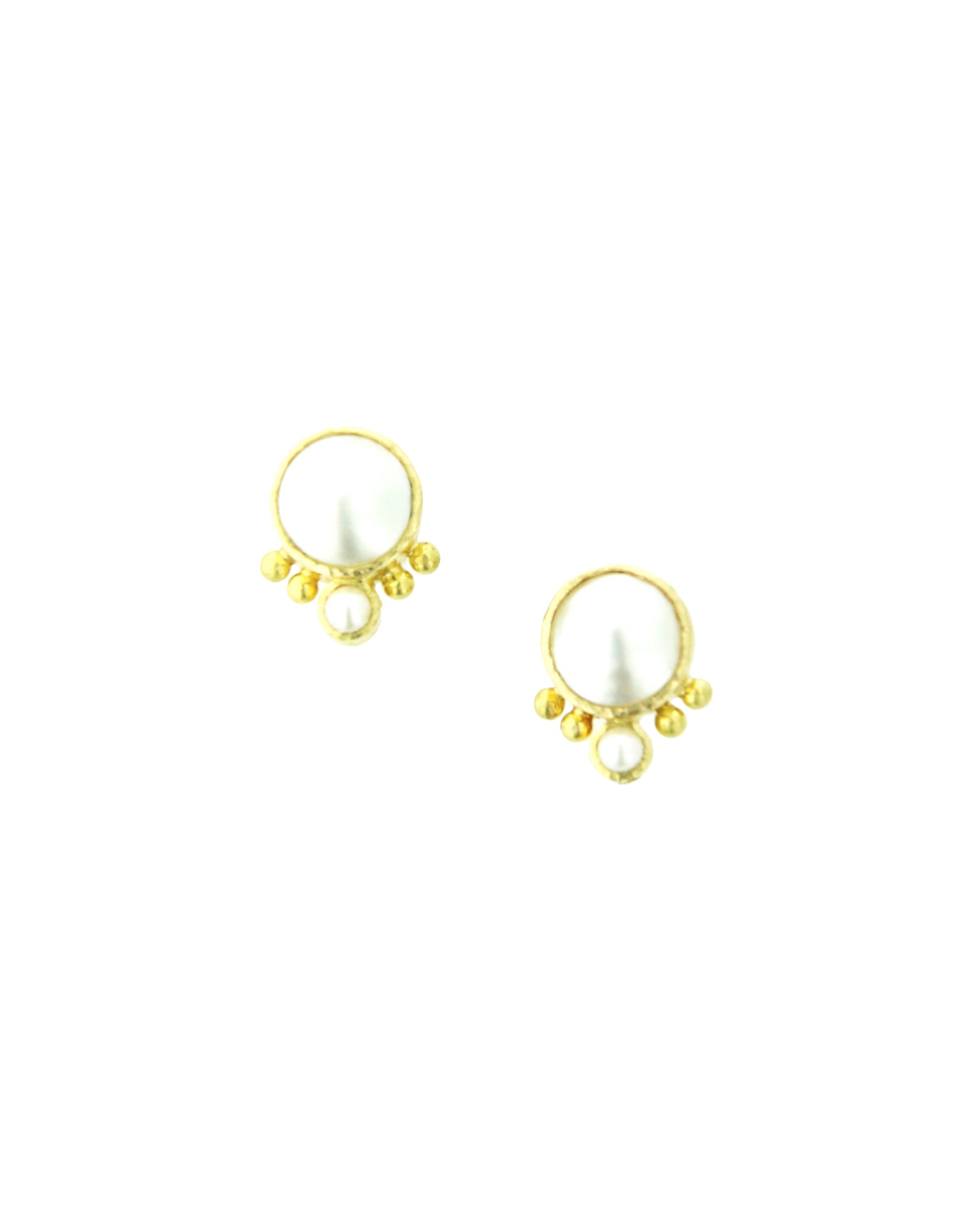 Mabe Pearl Stud Earrings