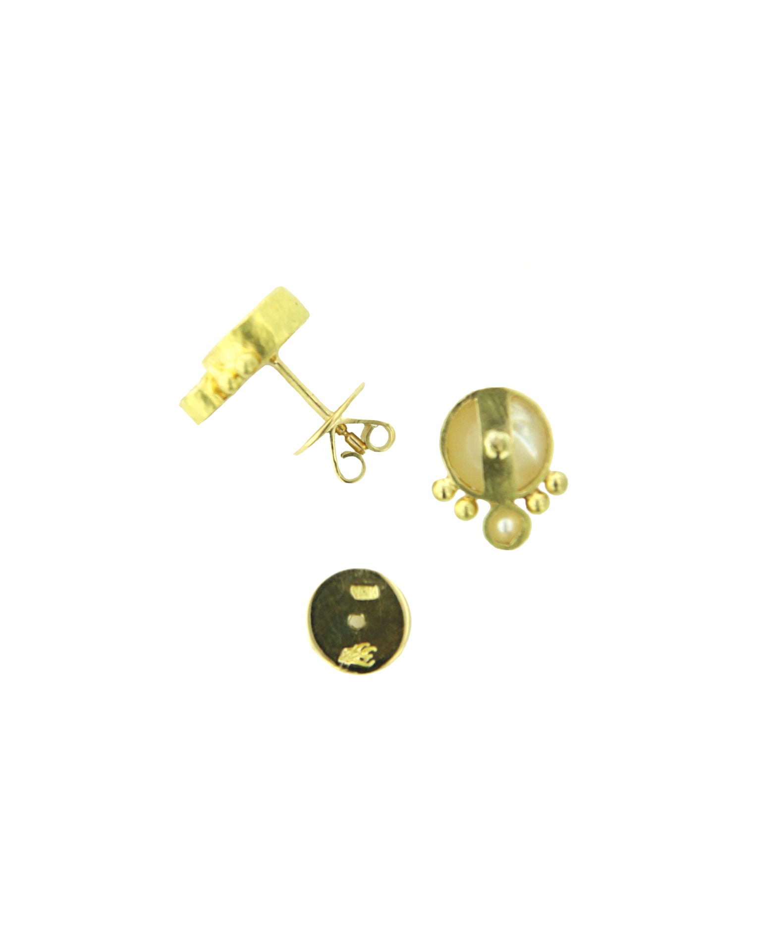 Mabe Pearl Stud Earrings