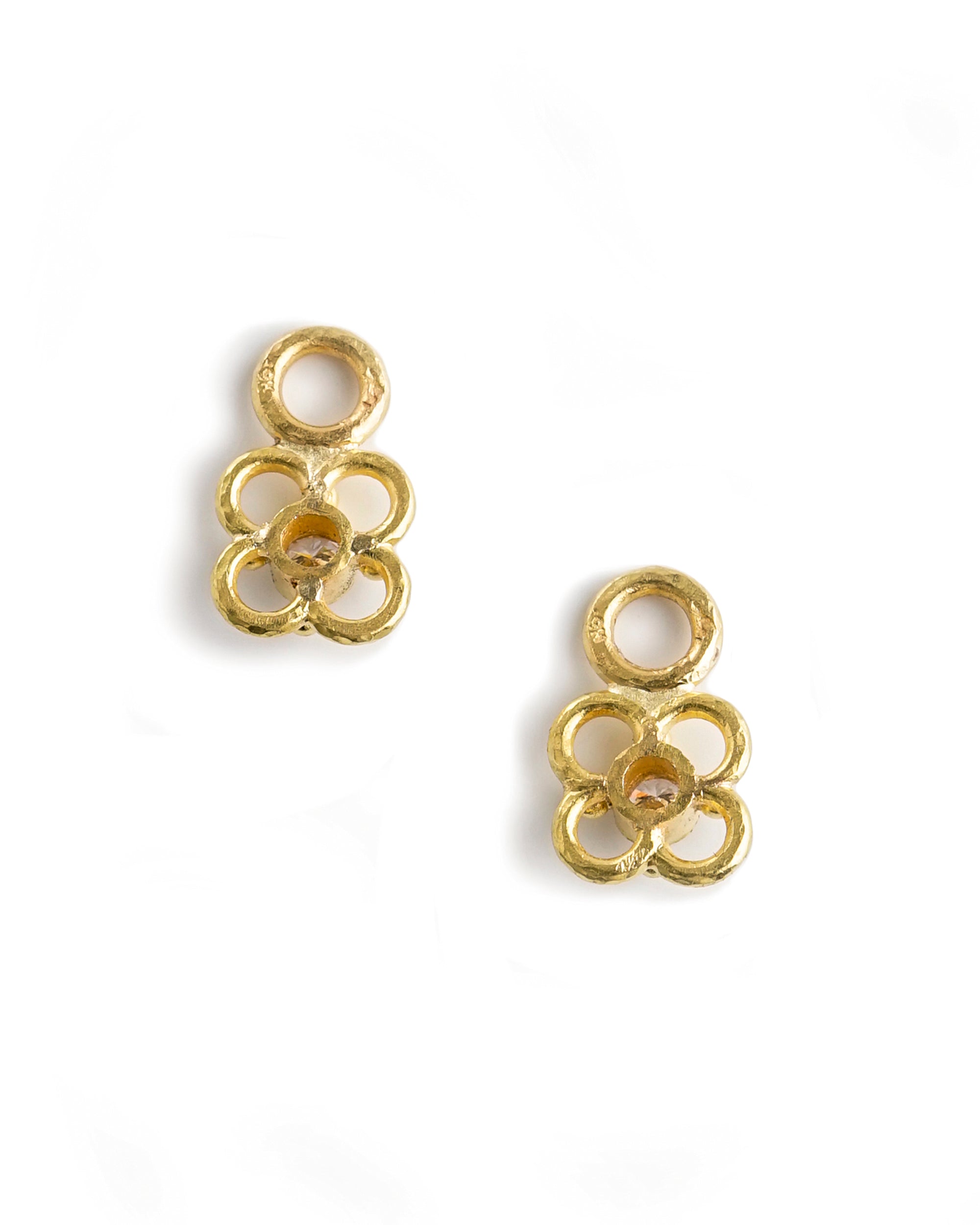 Diamond with Wire Arches Earring Charms