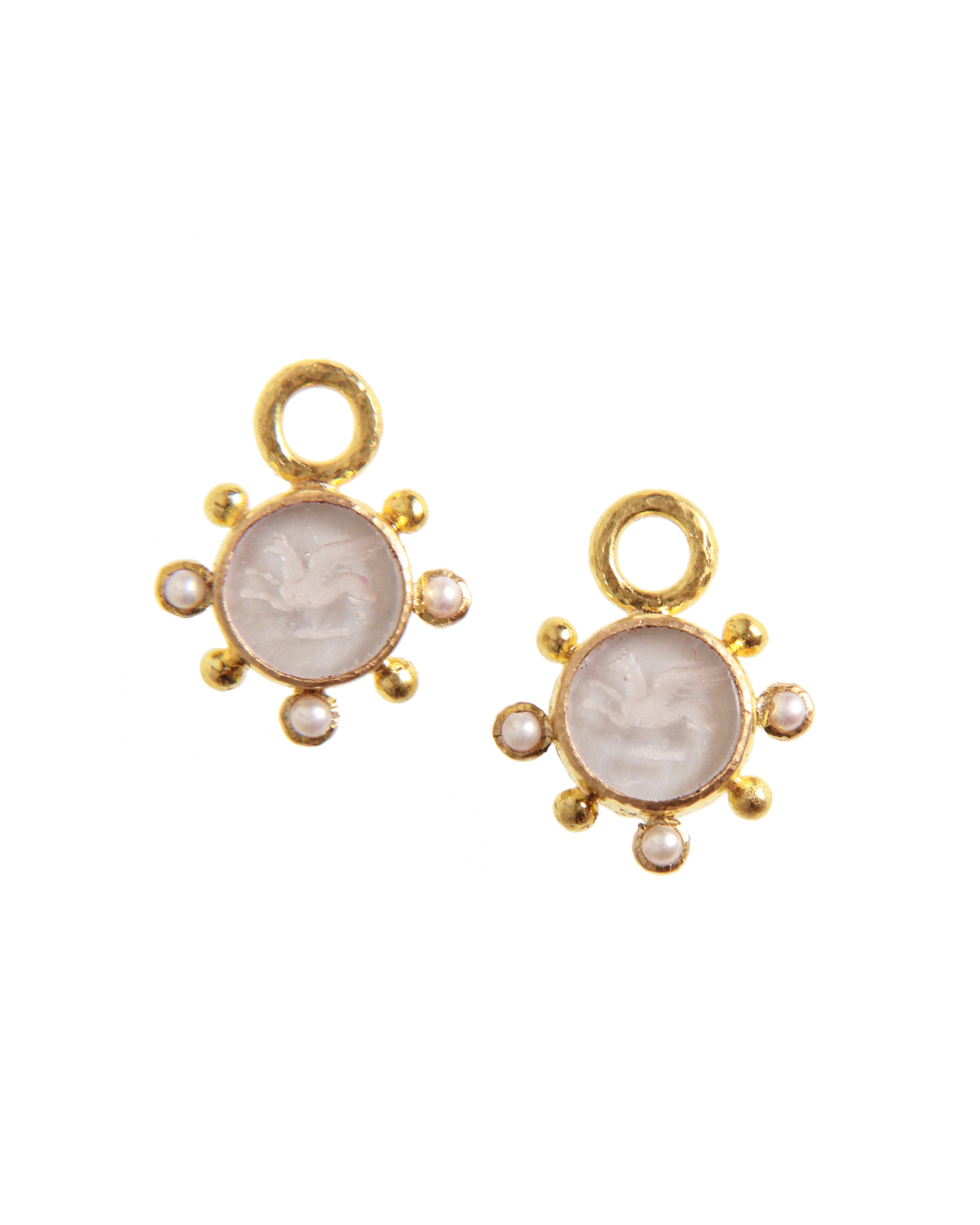 Crystal 'Tiny Griffin' Earring Charms