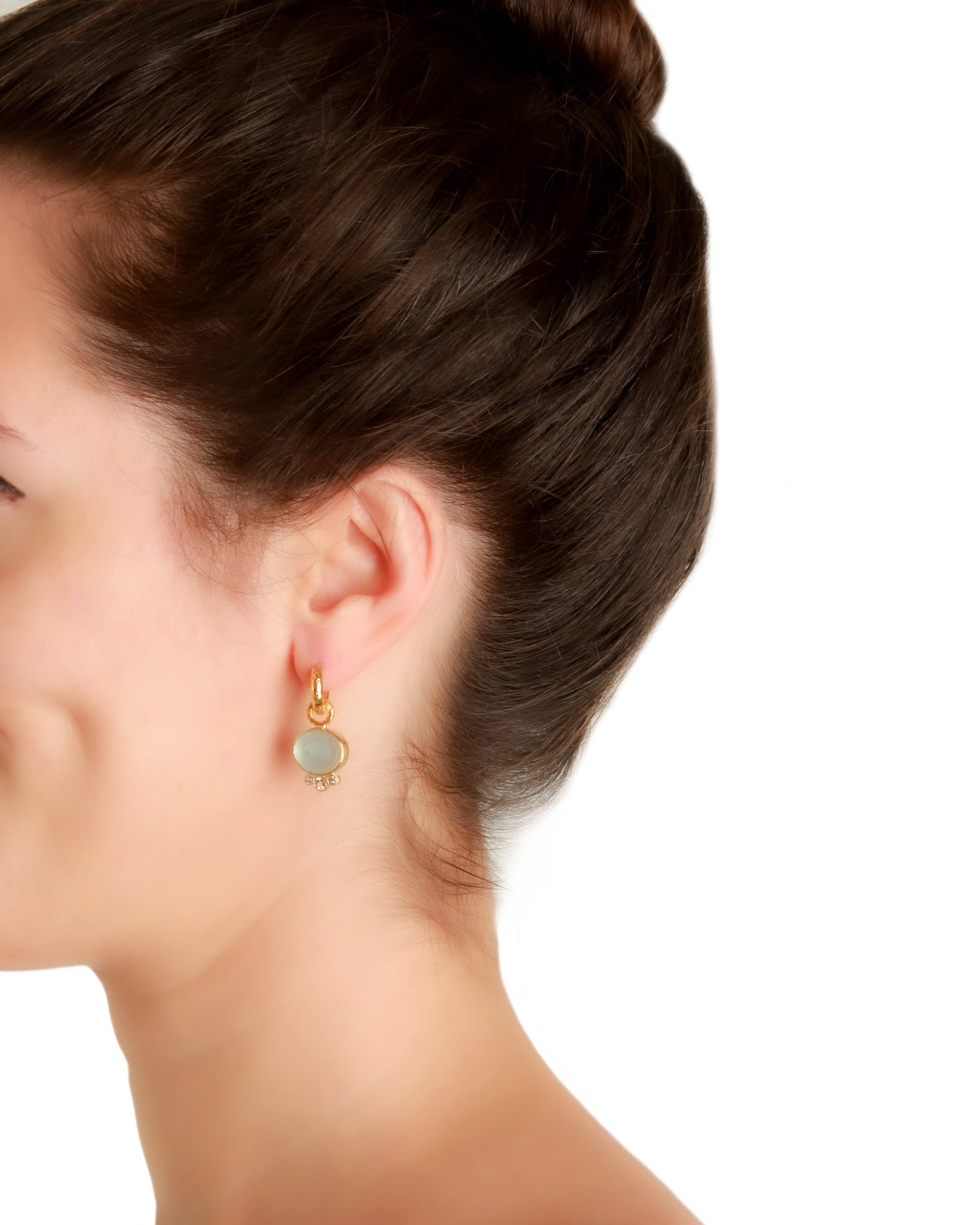 Black 'Stalking Lion' Earring Charms