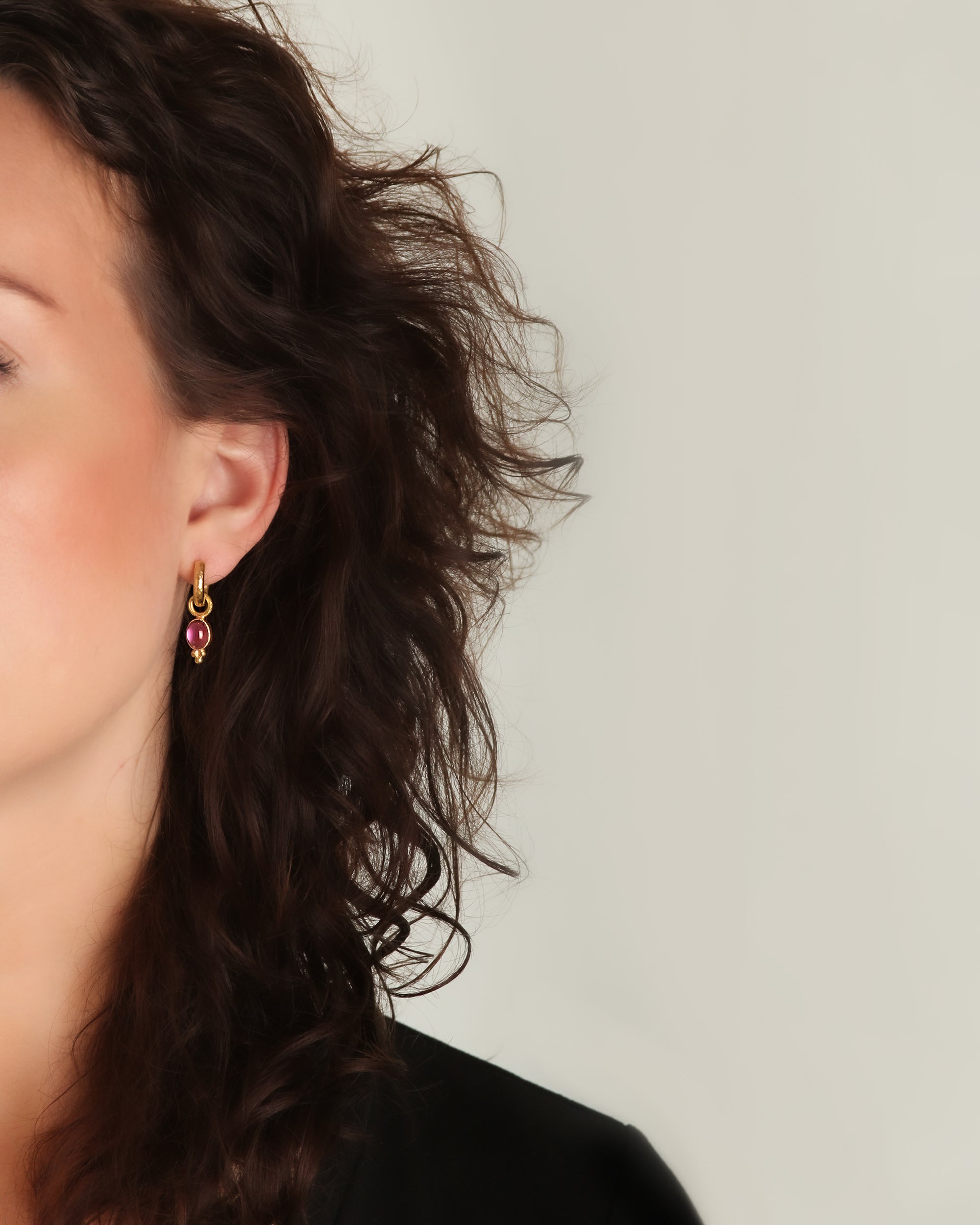 Pink Tourmaline Earring Charms