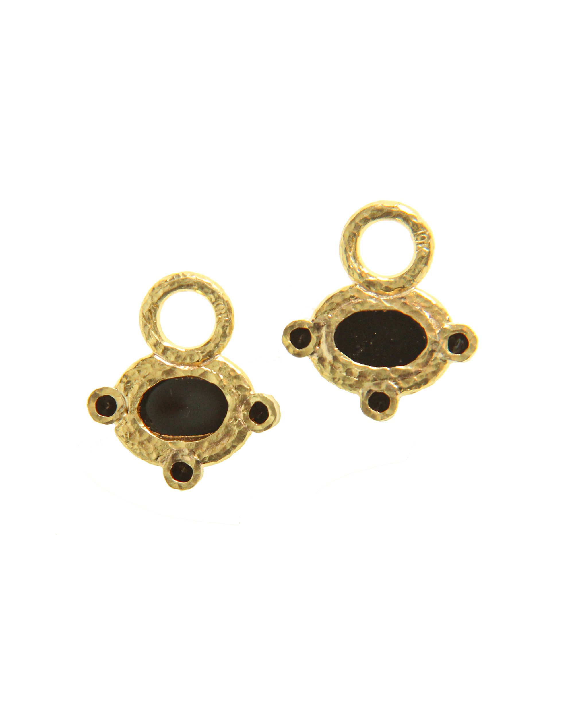 Onyx and Black Spinel Earring Charms