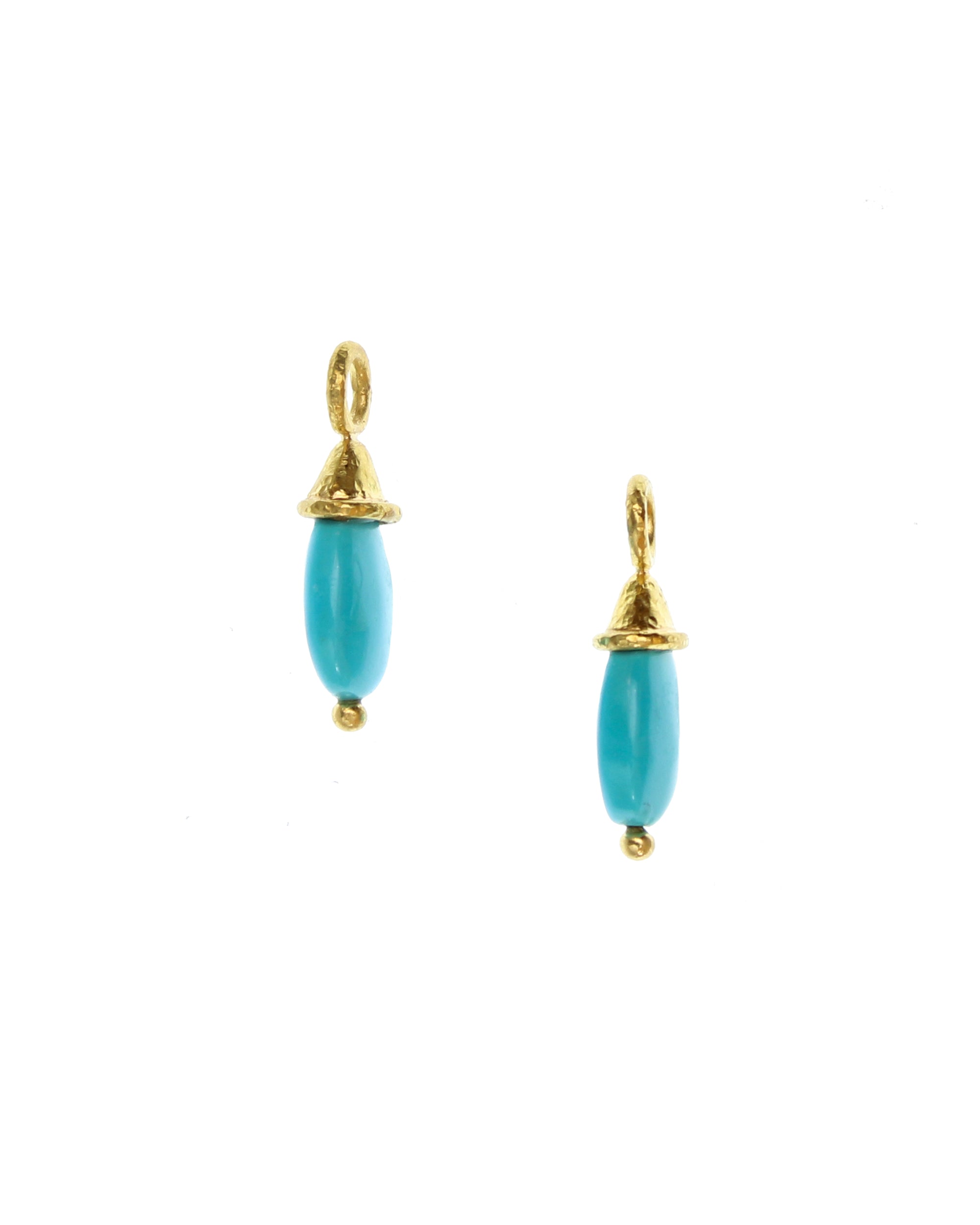 Sleeping Beauty Turquoise Earring Charms