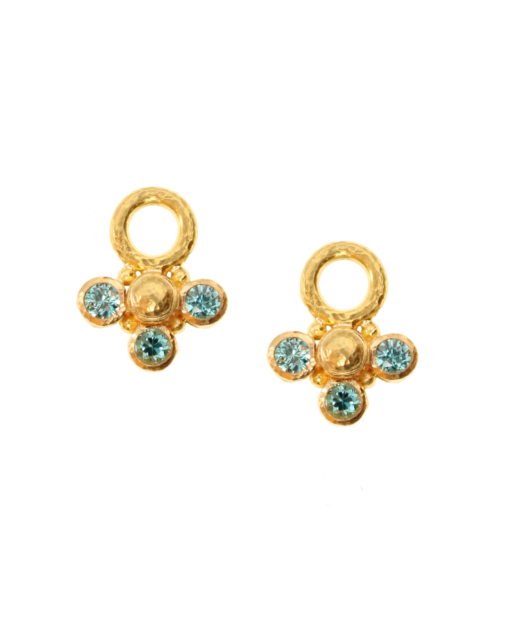 Blue Zircon Earring Charms