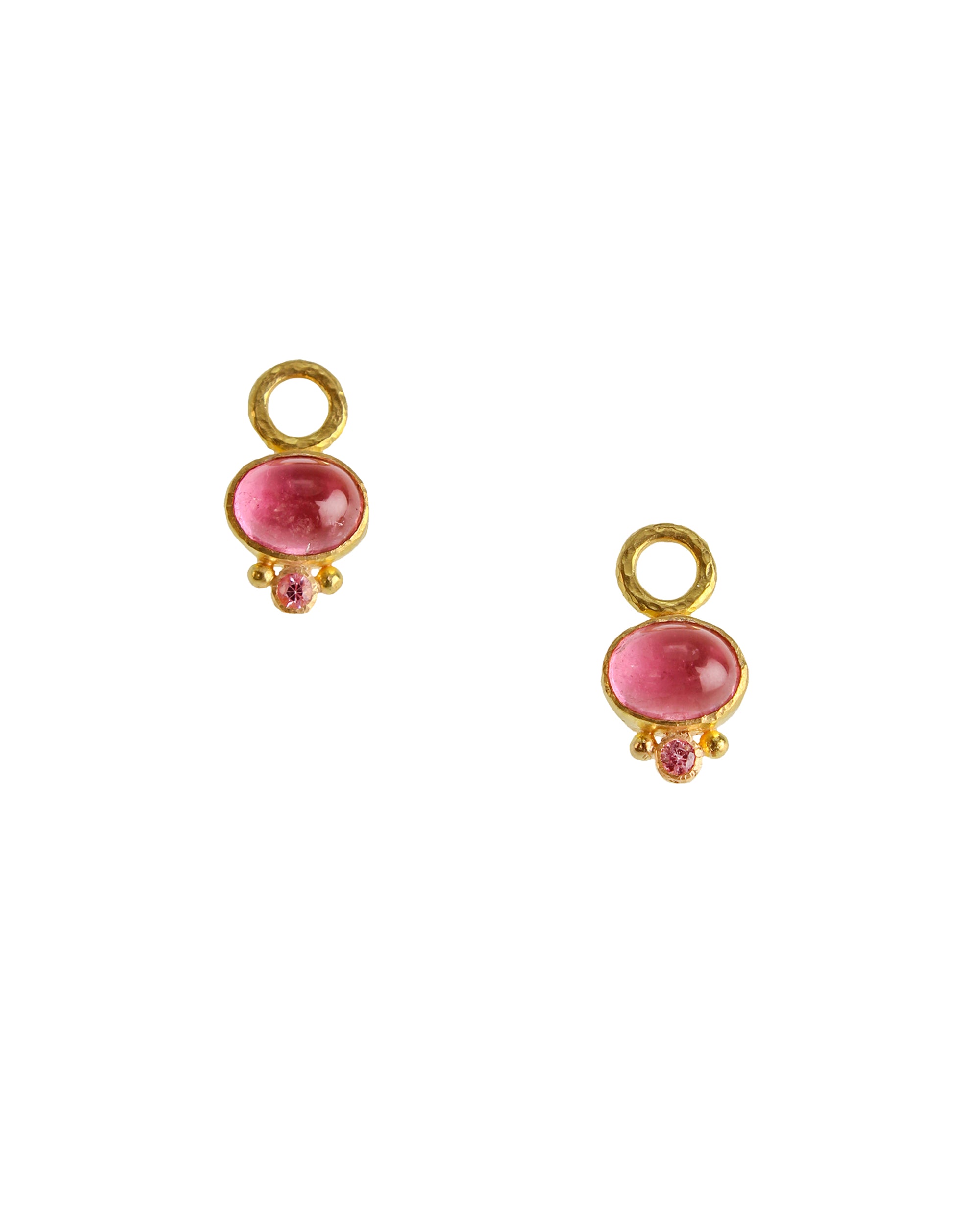 Pink Tourmaline & Pink Sapphire Earring Charms